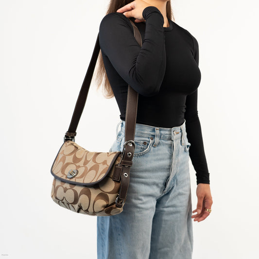 Coach Signature Sufflette Shoulder Bag - St. Luxe