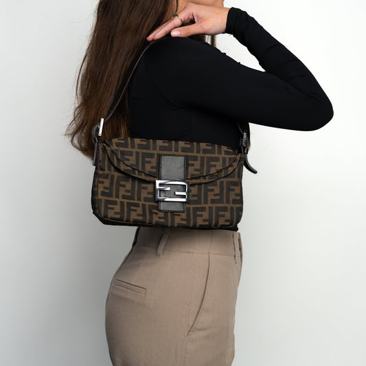 Fendi Zucca Baguette Brown - St. Luxe