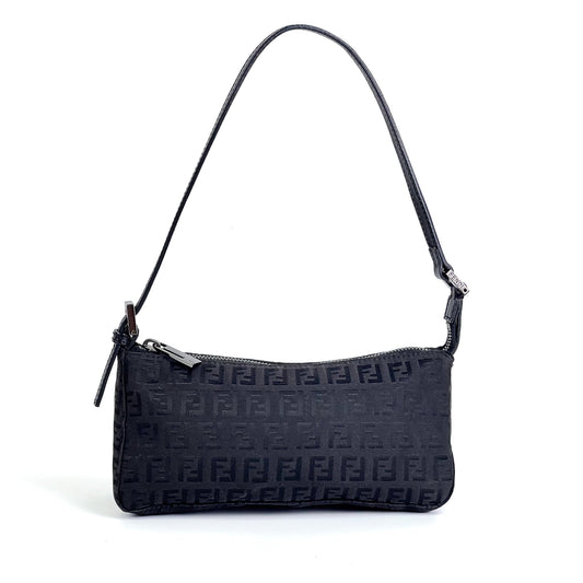 Fendi Zucchino Baguette Shoulder Bag - St. Luxe