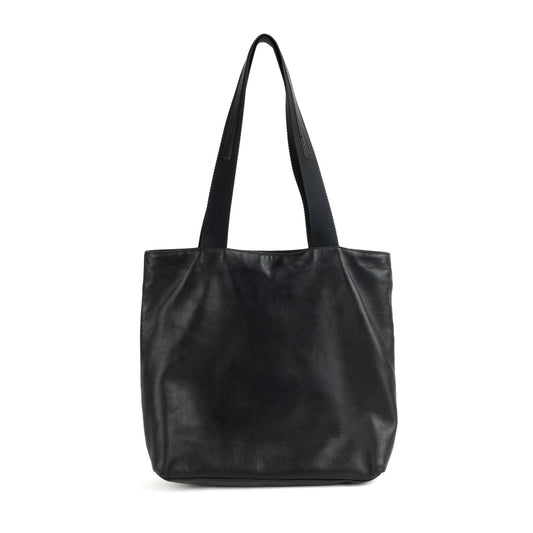 Prada Nappa City Black Leather Tote Bag - St. Luxe