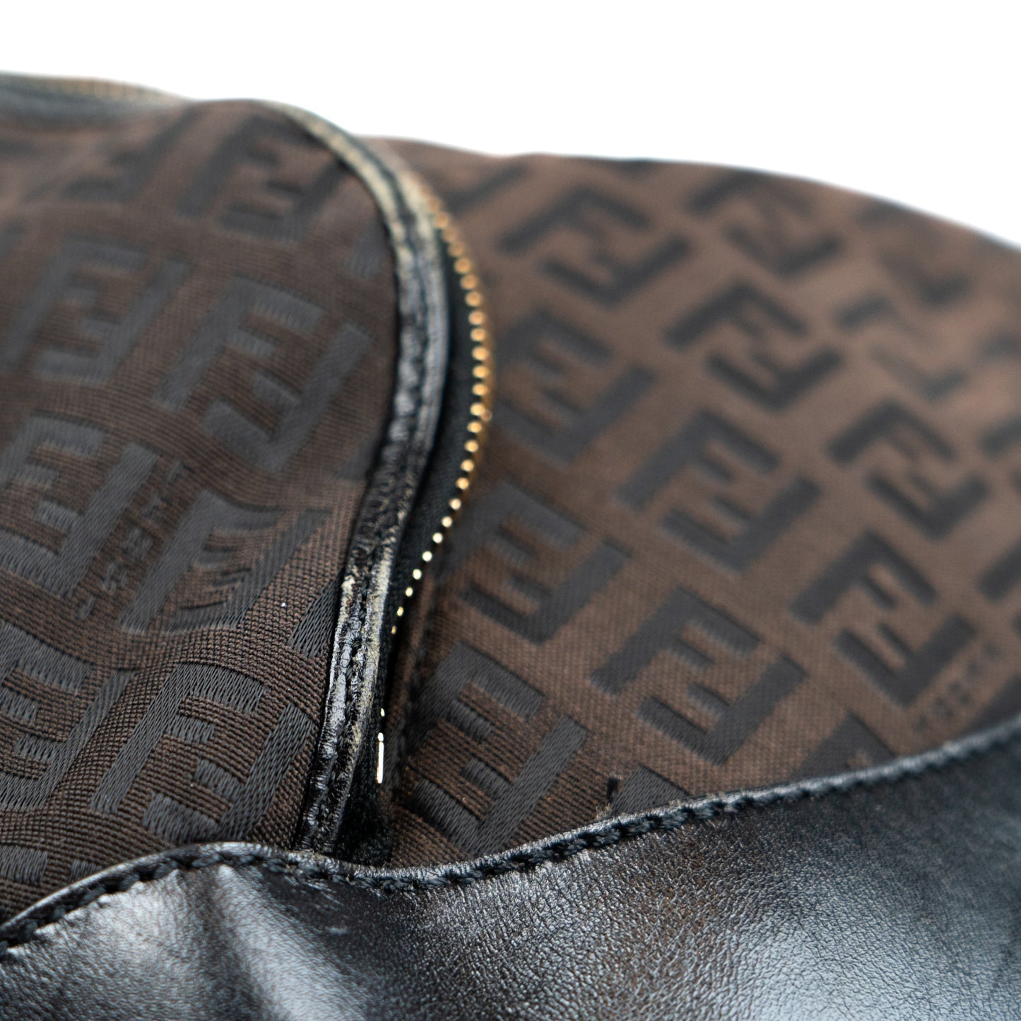 Fendi Zucchino Hobo Shoulder Bag