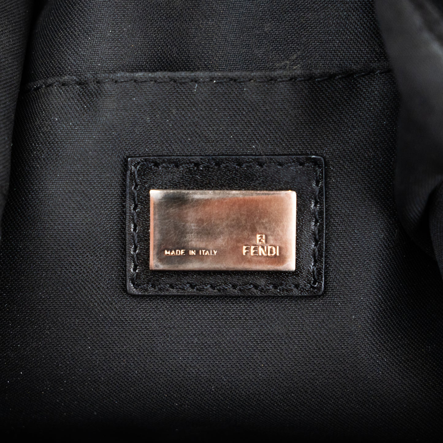 Fendi Zucchino Hobo Shoulder Bag