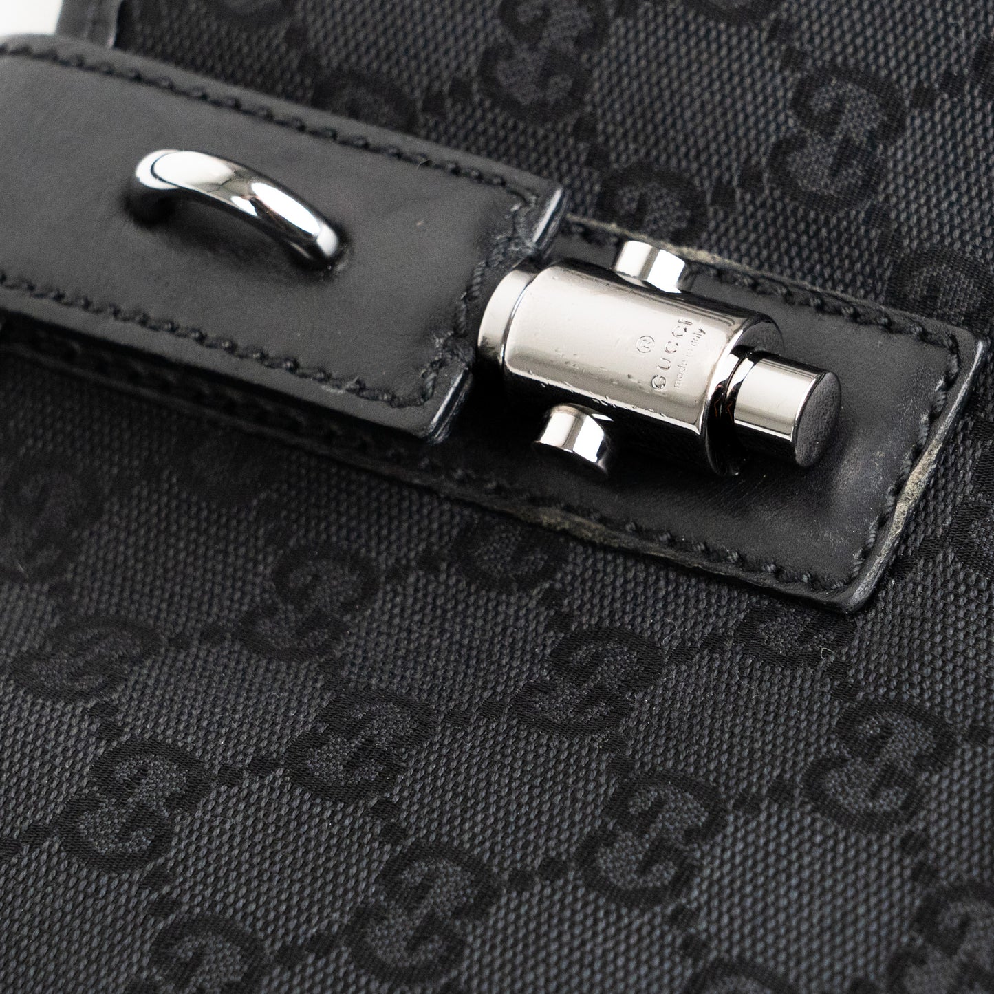 Gucci GG Canvas Pistol Lock Shoulder Bag