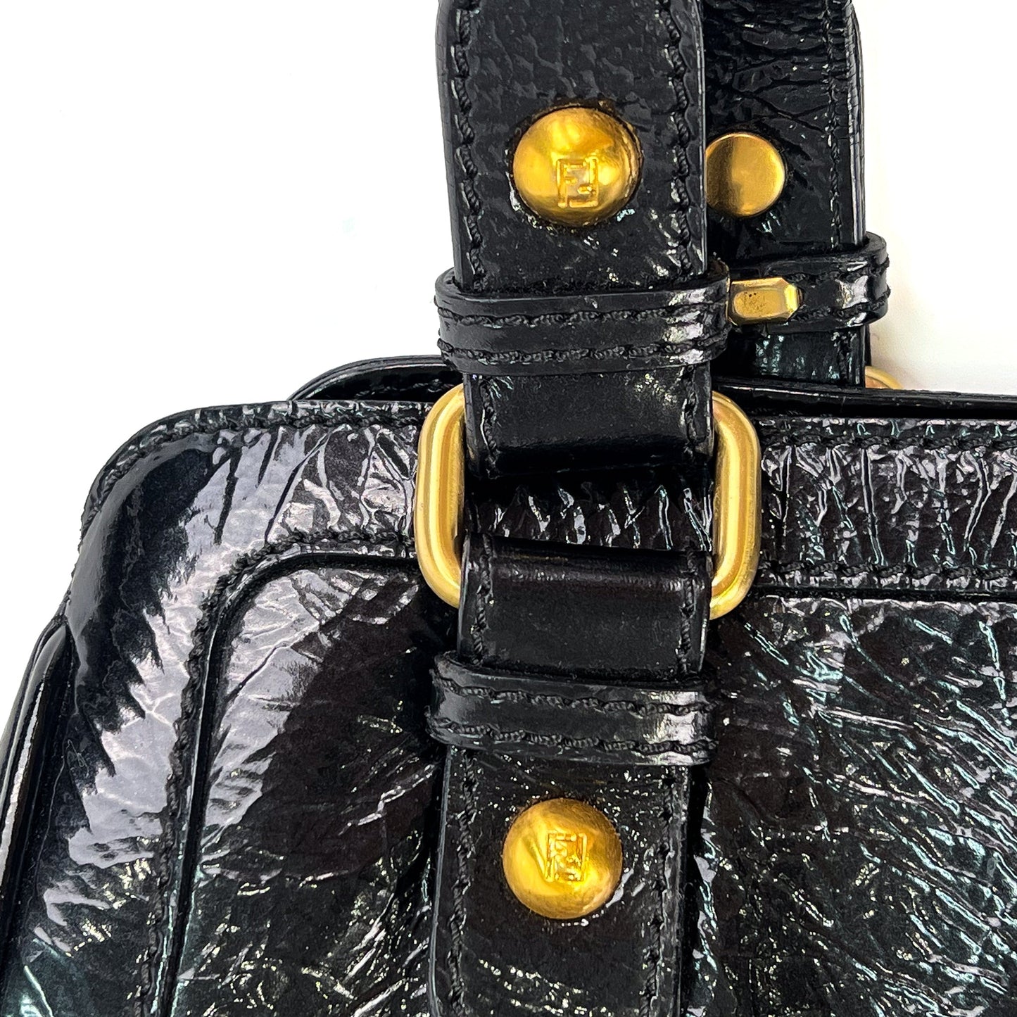 Fendi Black Patent Leather De Jour Tote Bag - St. Luxe