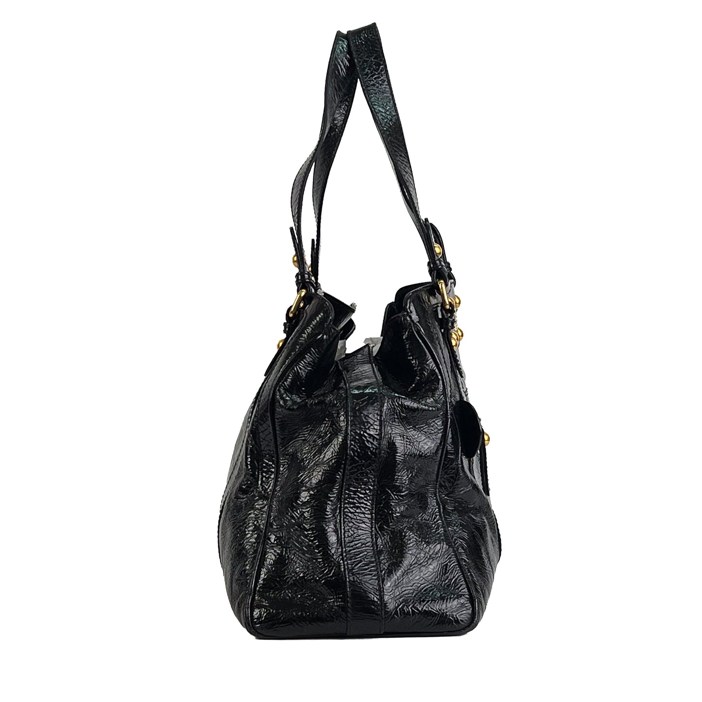 Fendi Black Patent Leather De Jour Tote Bag - St. Luxe