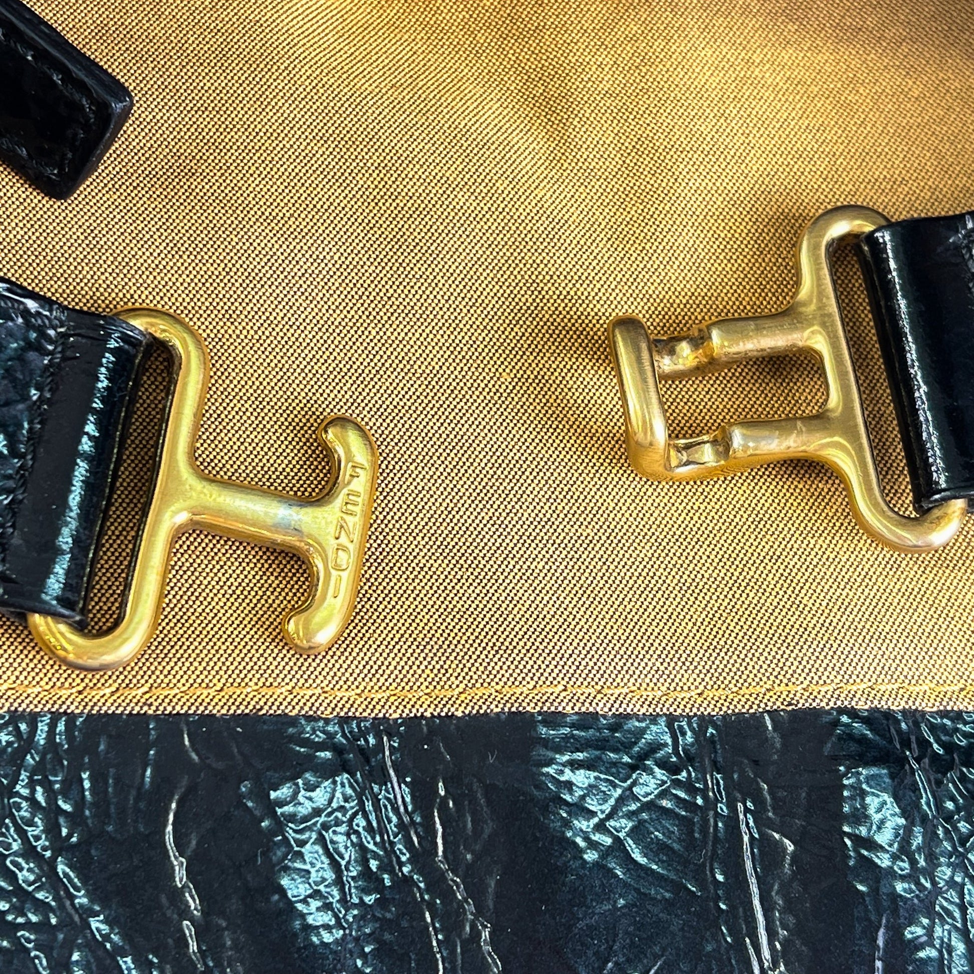 Fendi Black Patent Leather De Jour Tote Bag - St. Luxe