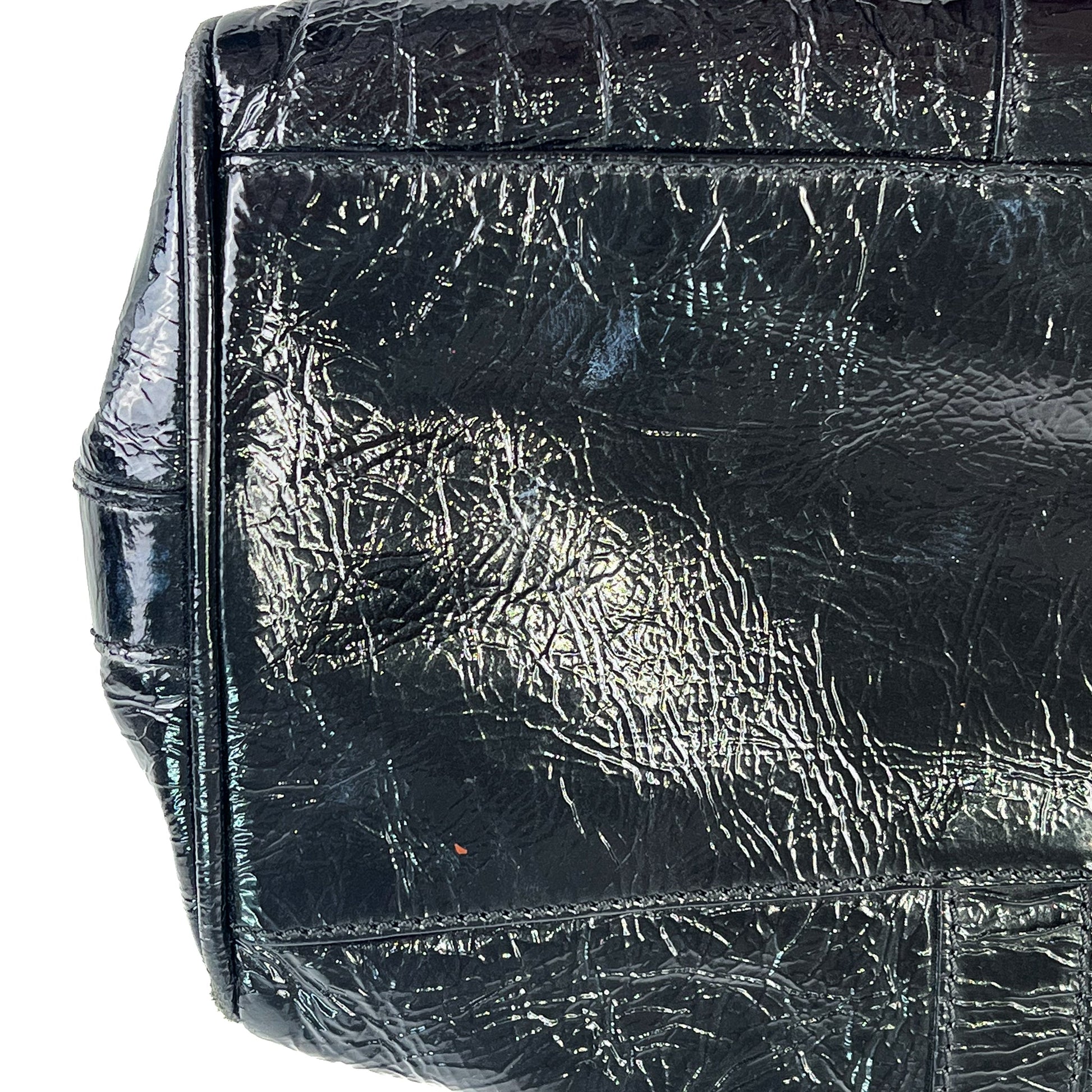 Fendi Black Patent Leather De Jour Tote Bag - St. Luxe