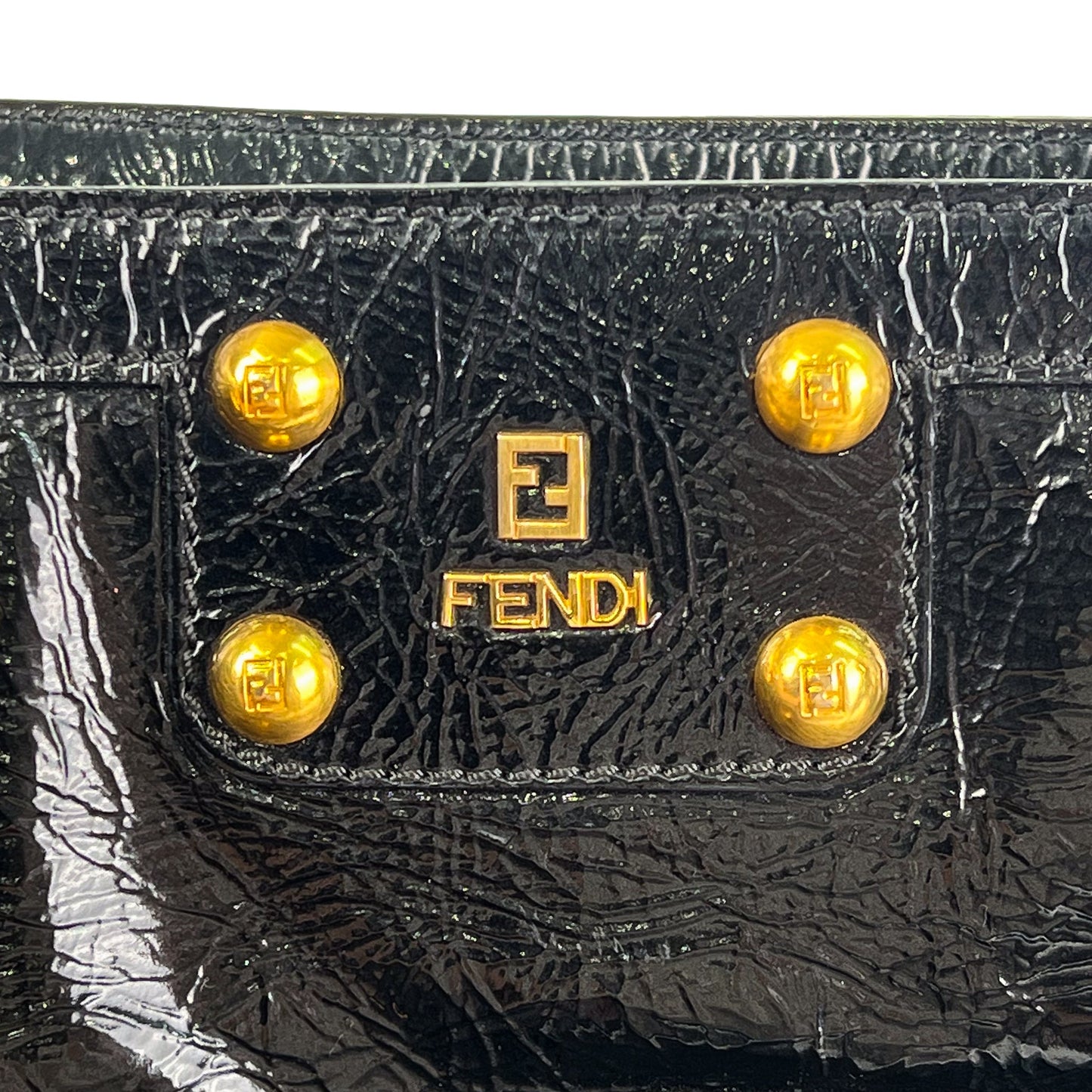 Fendi Black Patent Leather De Jour Tote Bag - St. Luxe