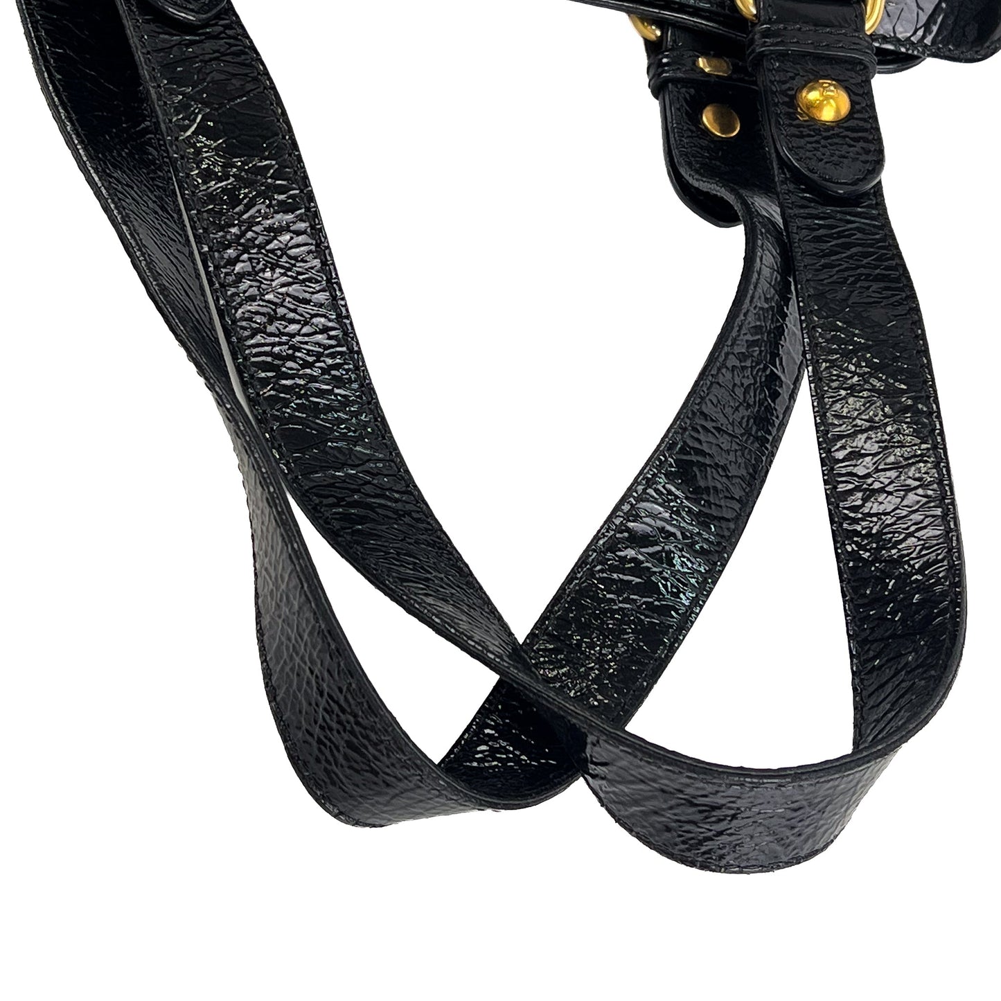 Fendi Black Patent Leather De Jour Tote Bag - St. Luxe