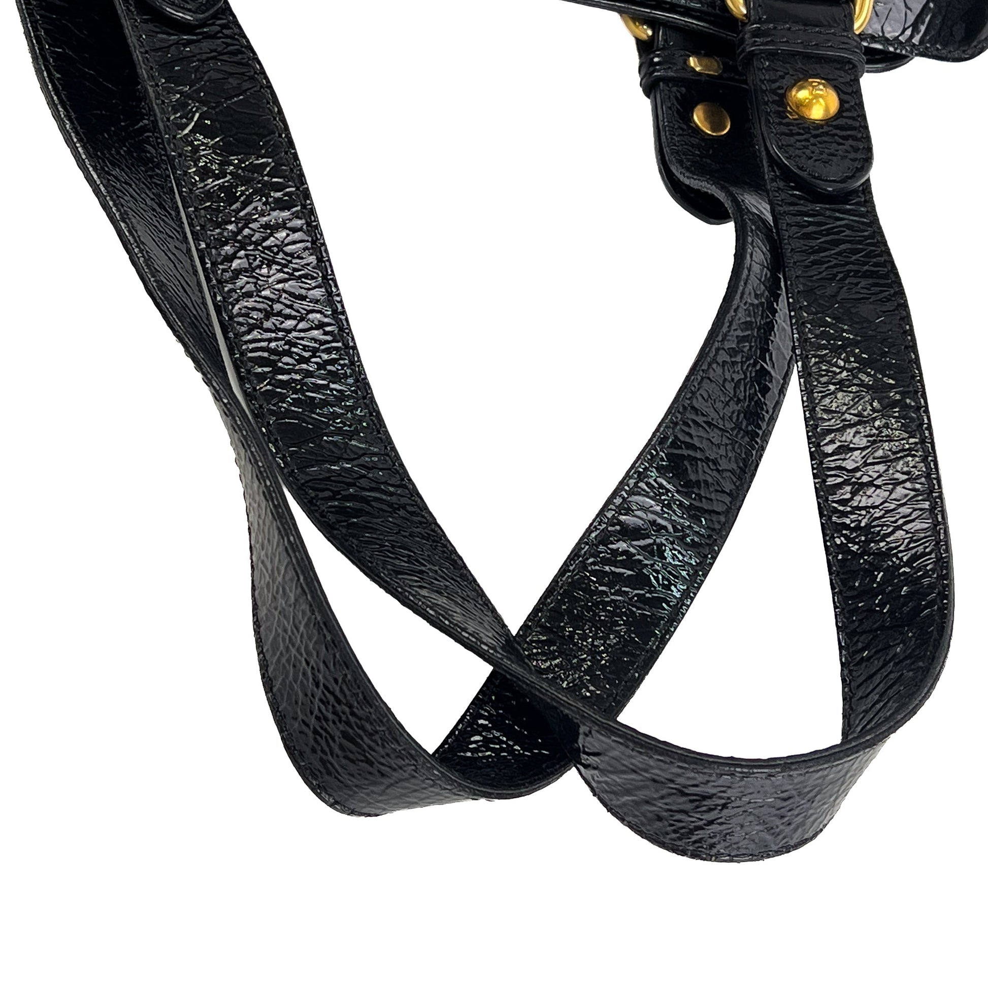 Fendi Black Patent Leather De Jour Tote Bag - St. Luxe
