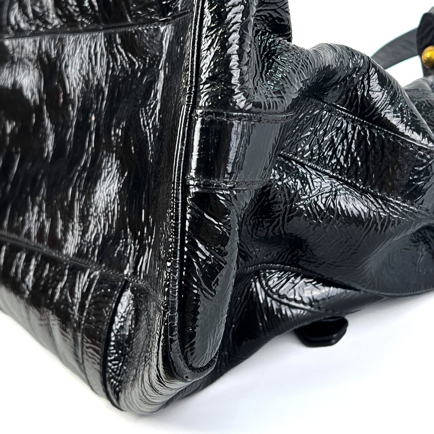 Fendi Black Patent Leather De Jour Tote Bag - St. Luxe