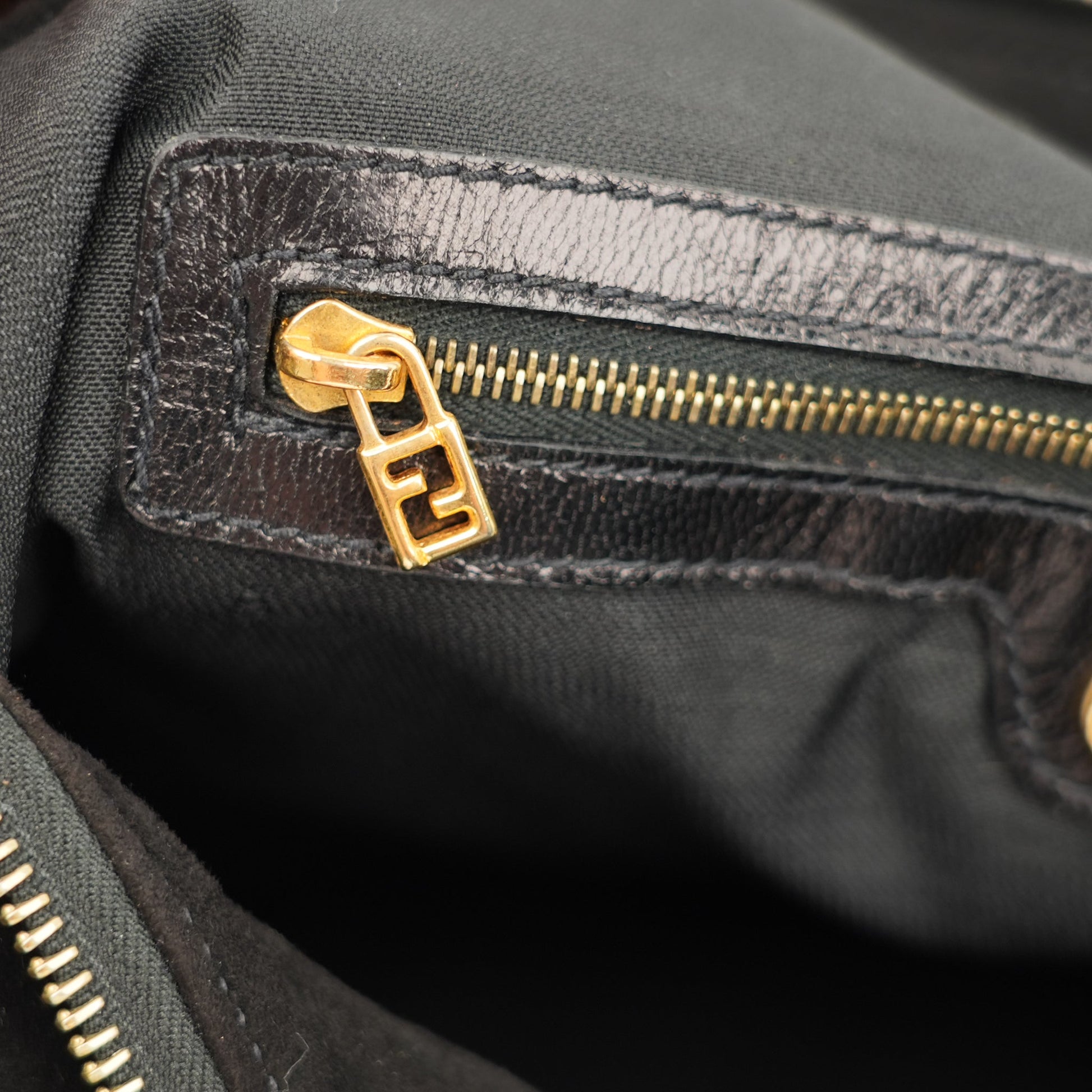 Fendi Mamma Baguette Black Suede Shoulder Bag - St. Luxe
