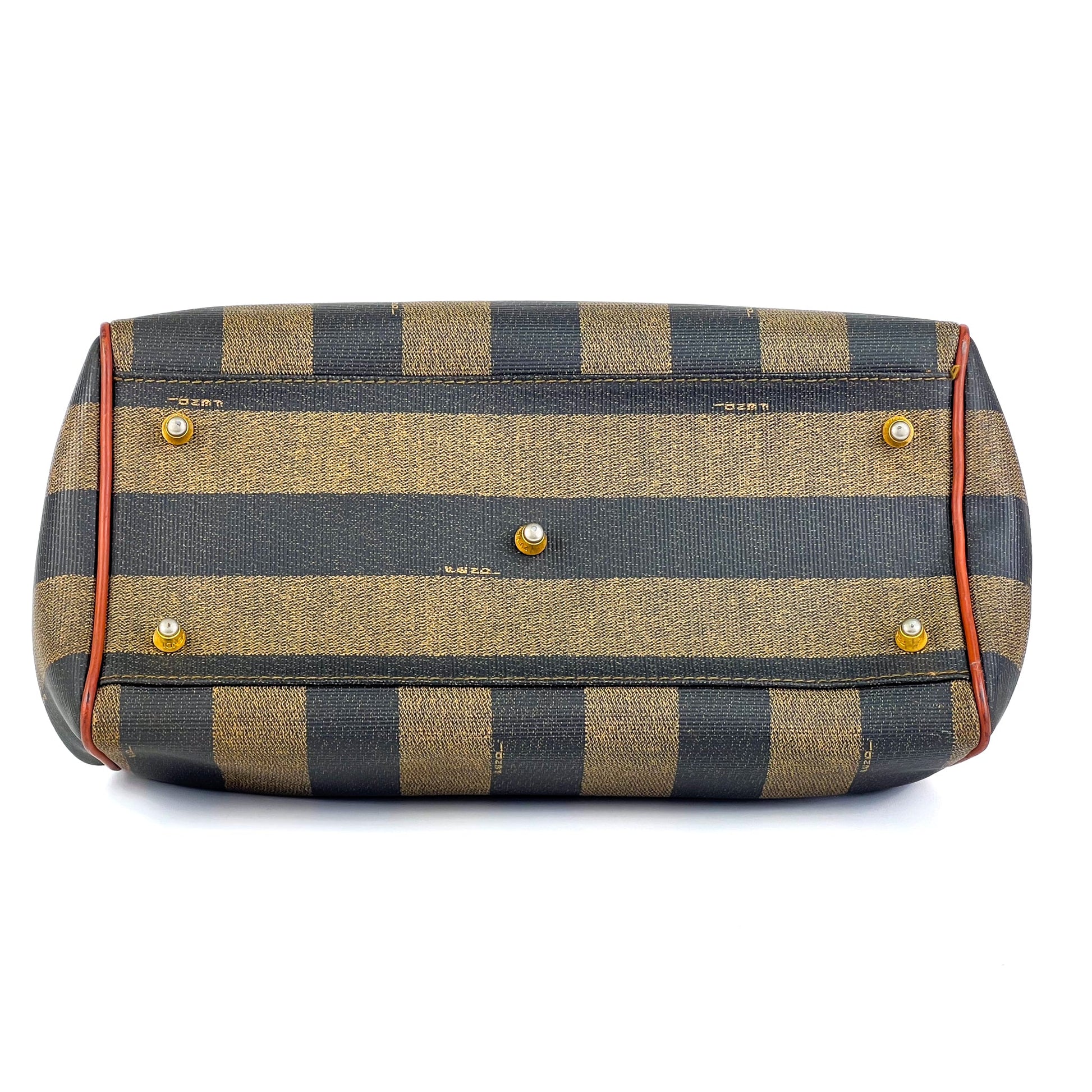 Fendi Pequin Boston Stripe Handbag - St. Luxe