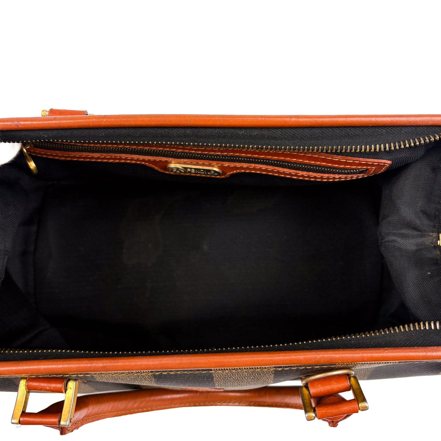 Fendi Pequin Boston Stripe Handbag - St. Luxe