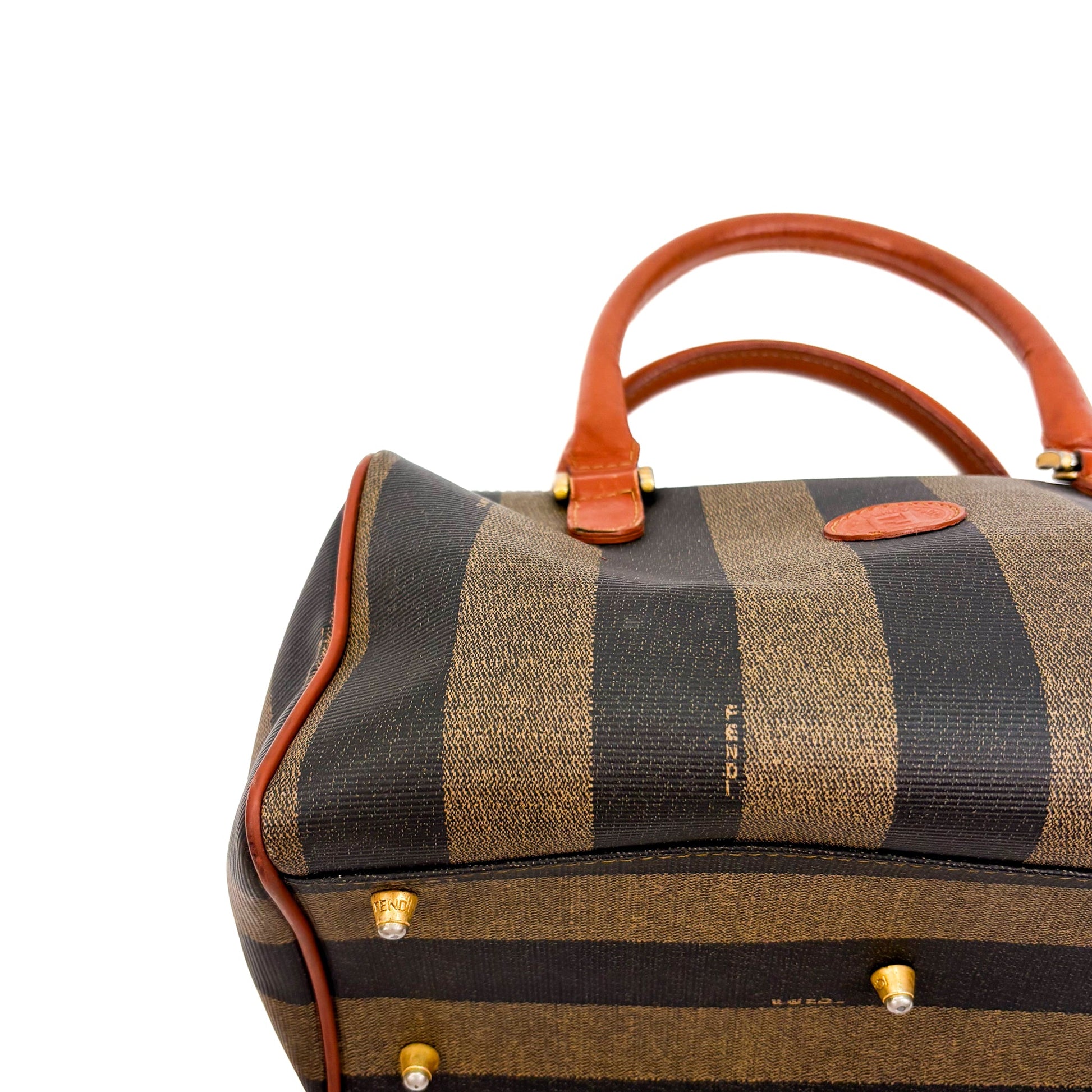 Fendi Pequin Boston Stripe Handbag - St. Luxe