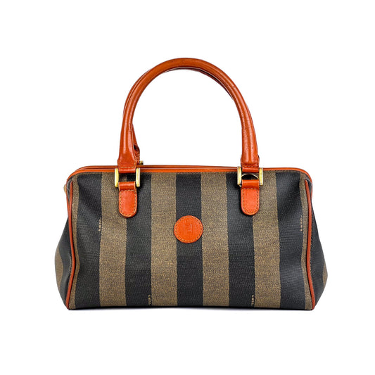 Fendi Pequin Boston Stripe Handbag - St. Luxe