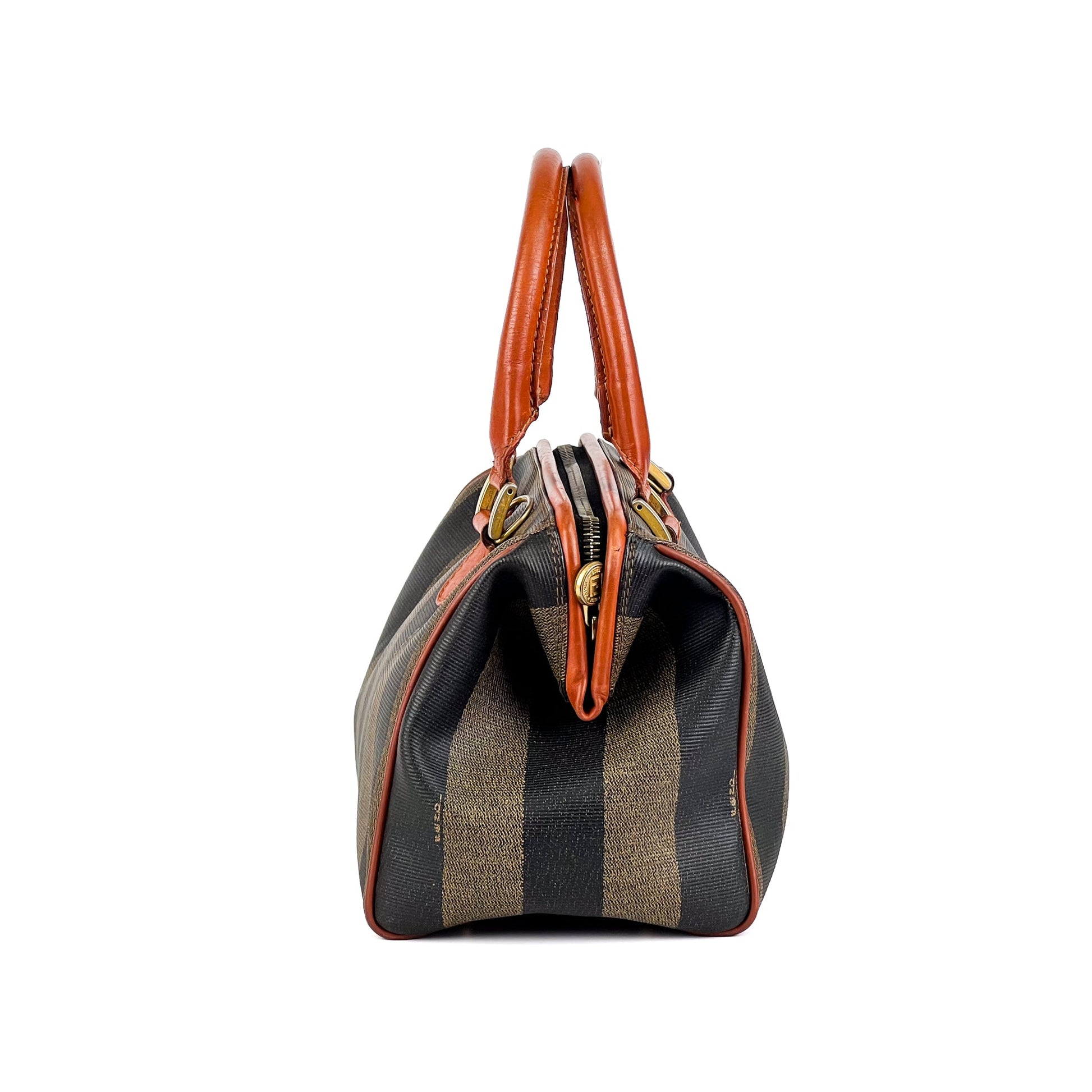 Fendi Pequin Boston Stripe Handbag - St. Luxe
