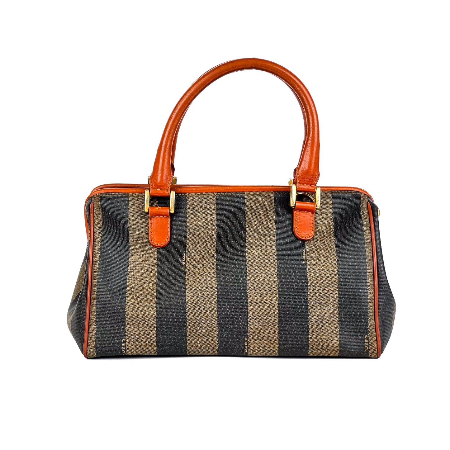 Fendi Pequin Boston Stripe Handbag - St. Luxe