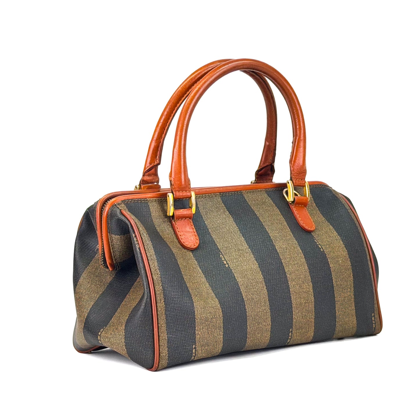 Fendi Pequin Boston Stripe Handbag - St. Luxe