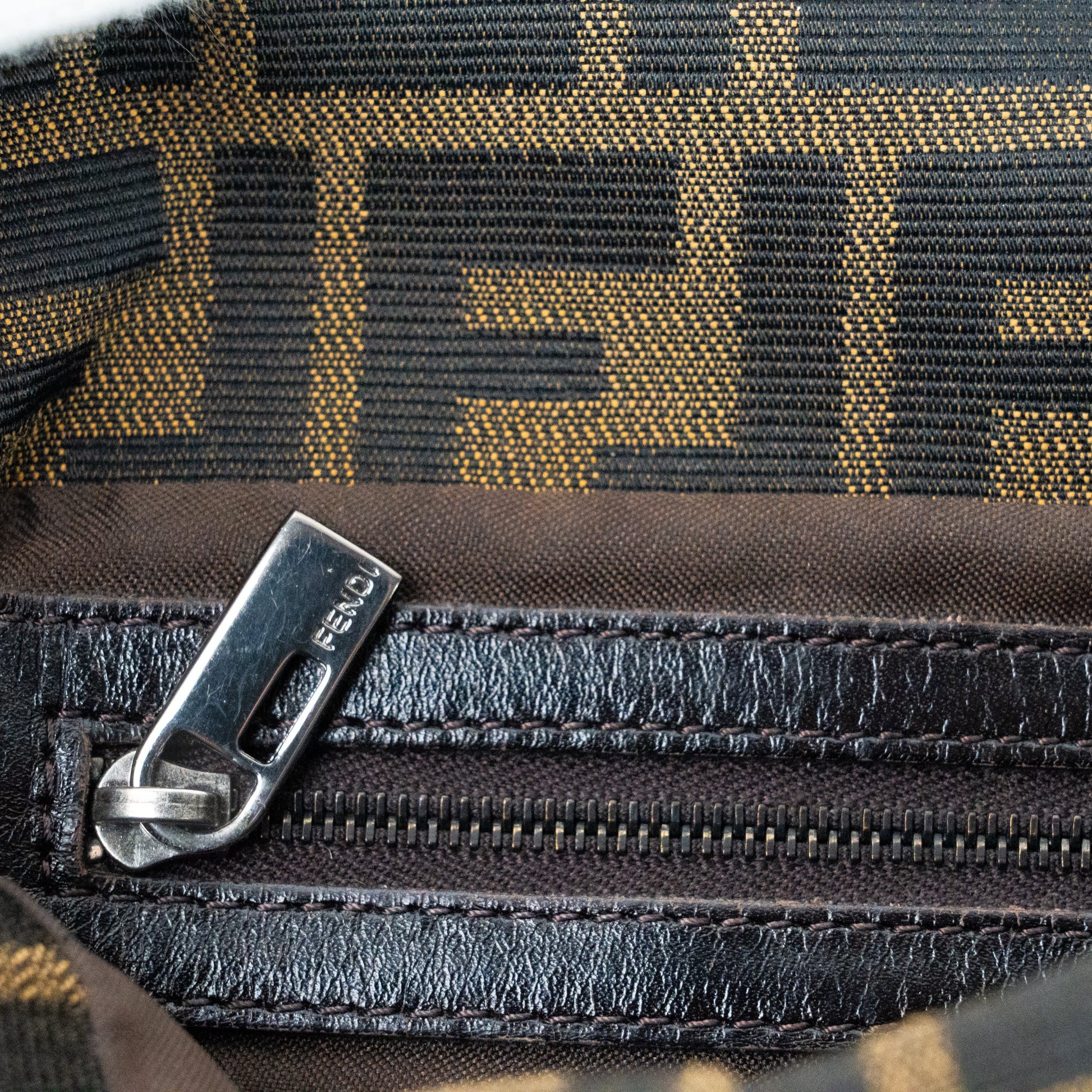 Fendi Zucca Baguette Brown - St. Luxe