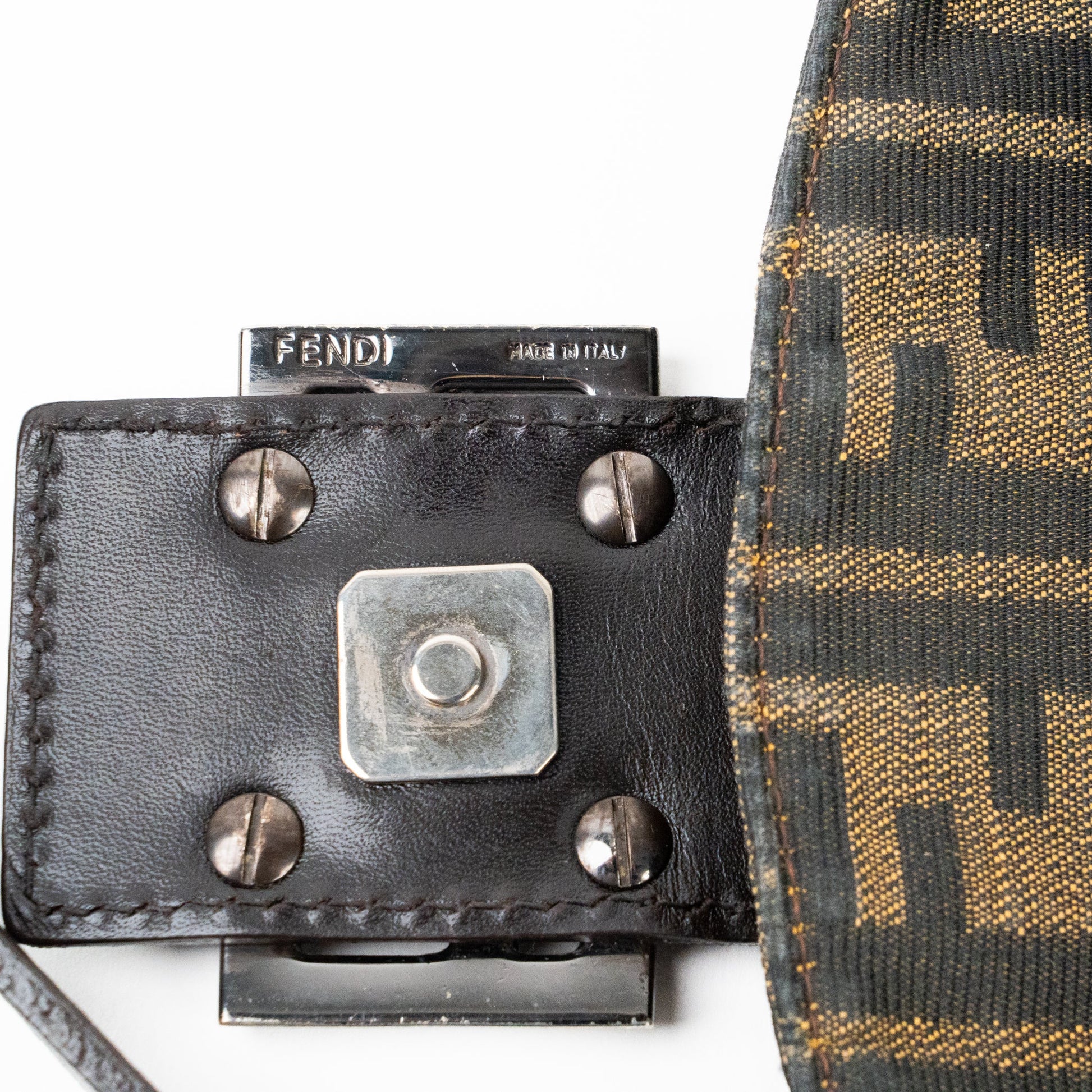 Fendi Zucca Baguette Brown - St. Luxe