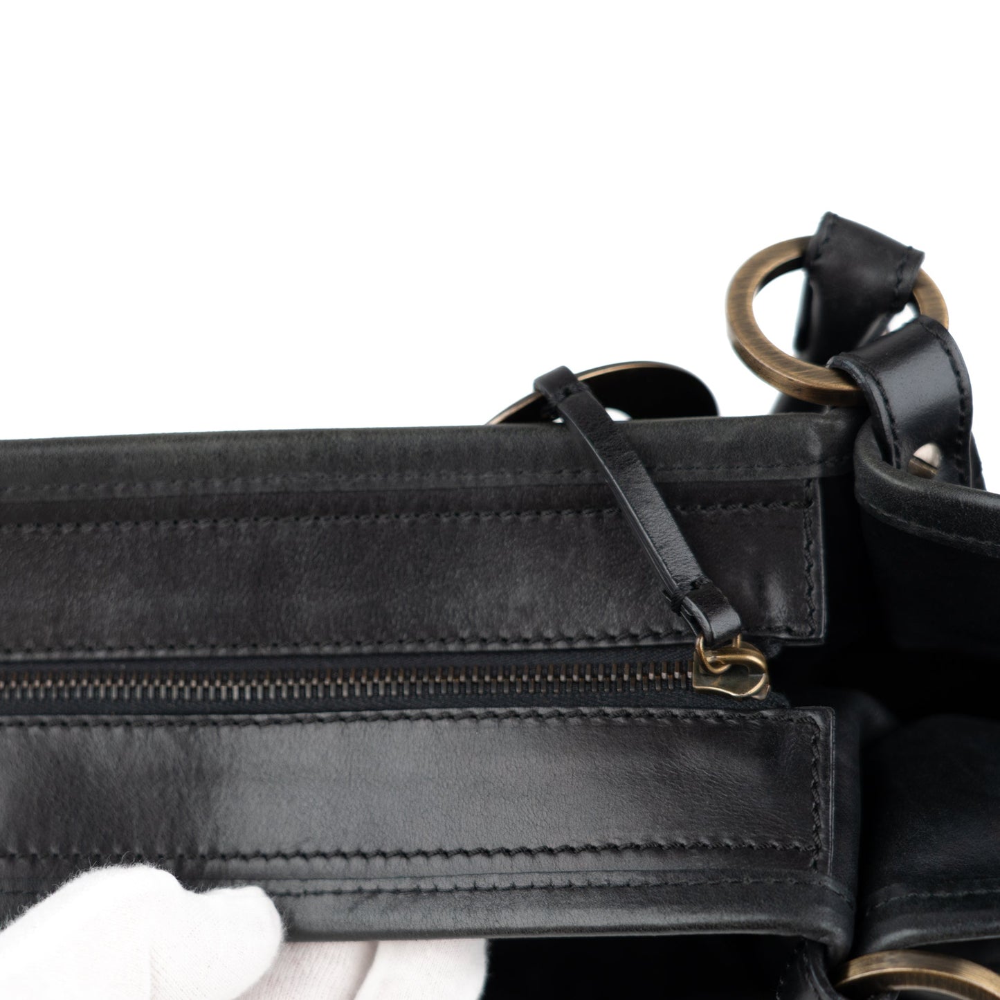 Fendi Zucca Chef Tote Bag in Black Suede - St. Luxe