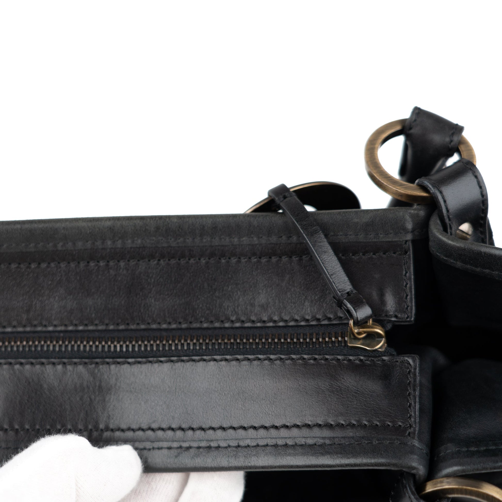 Fendi Zucca Chef Tote Bag in Black Suede - St. Luxe