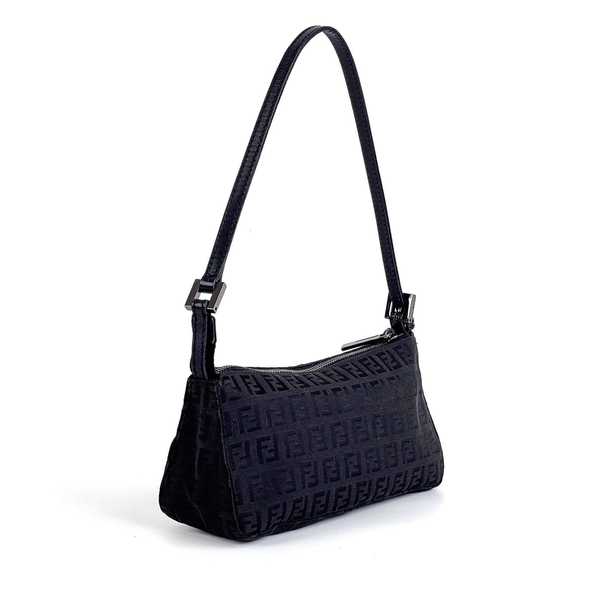 Fendi Zucchino Baguette Shoulder Bag - St. Luxe