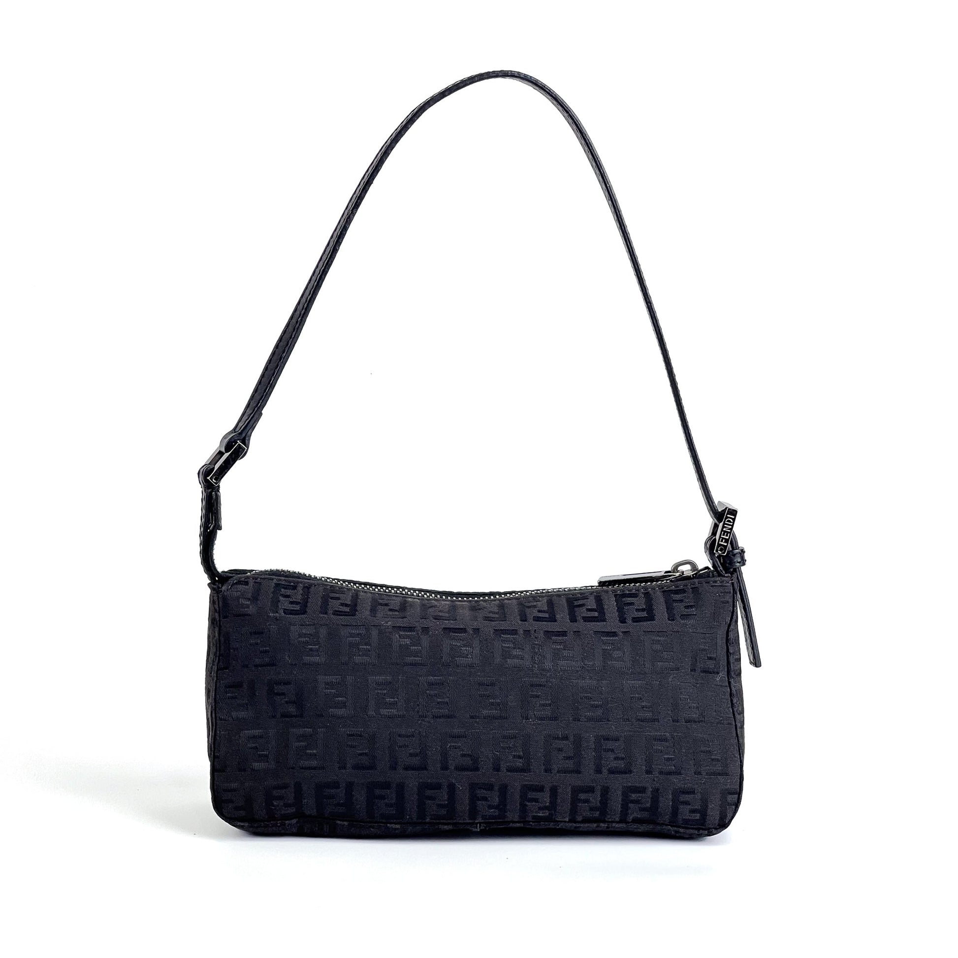 Fendi Zucchino Baguette Shoulder Bag - St. Luxe
