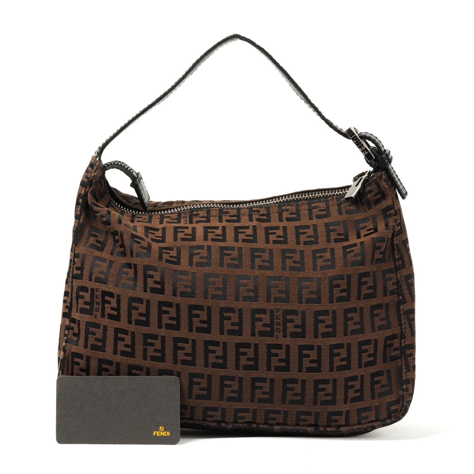 Fendi Zucchino Mini Handbag - Brown FF Monogram Canvas - St. Luxe