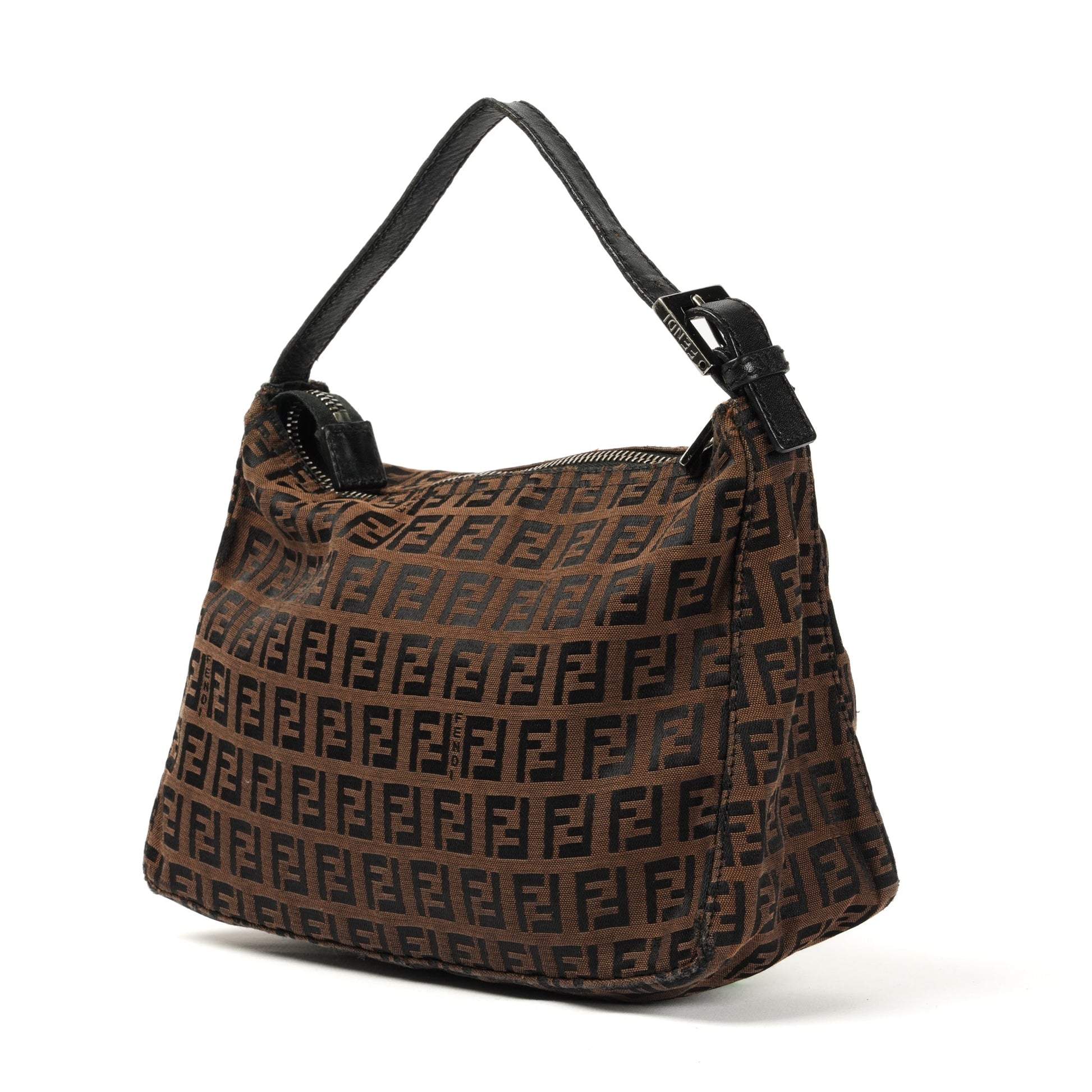 Fendi Zucchino Mini Handbag - Brown FF Monogram Canvas - St. Luxe