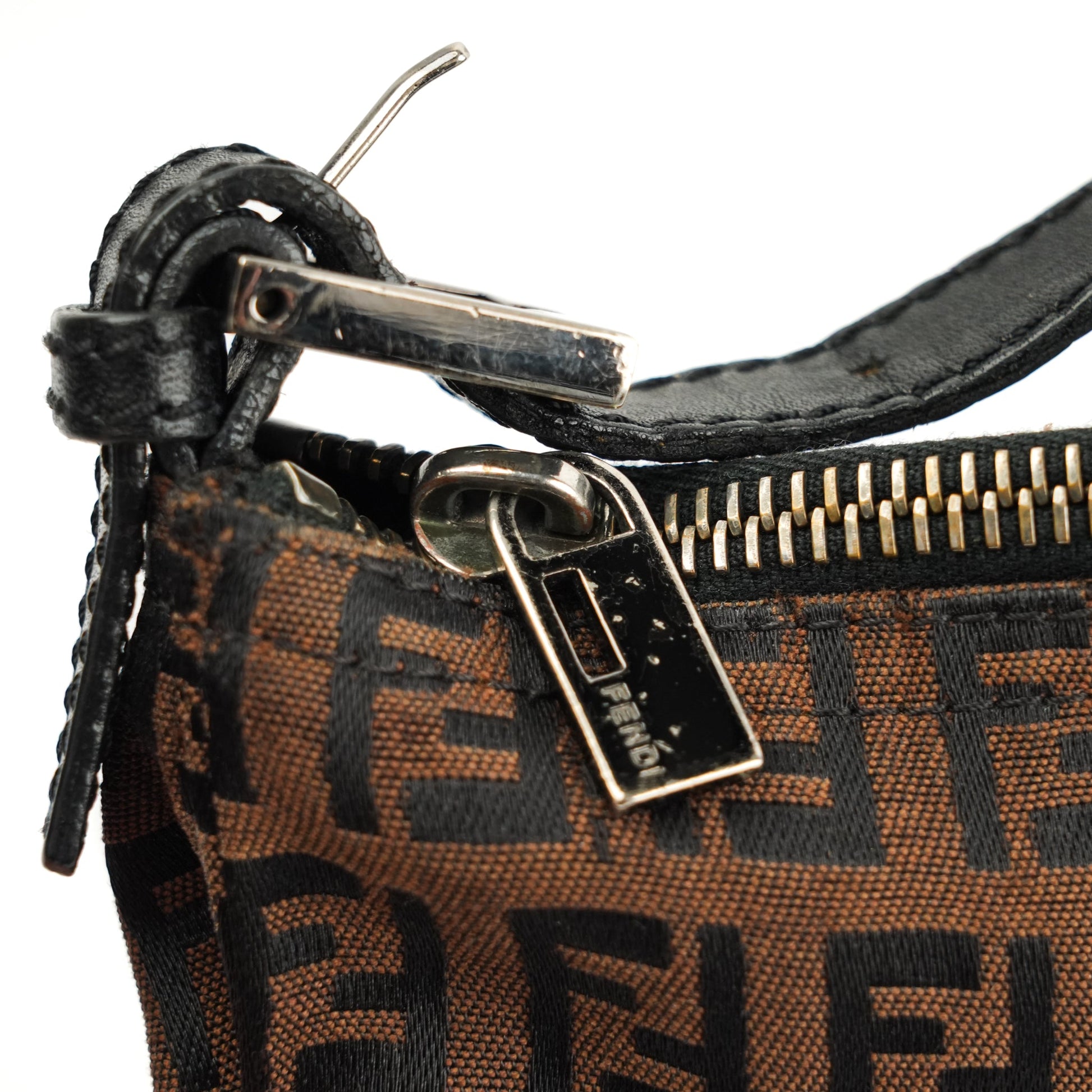 Fendi Zucchino Mini Handbag - Brown FF Monogram Canvas - St. Luxe