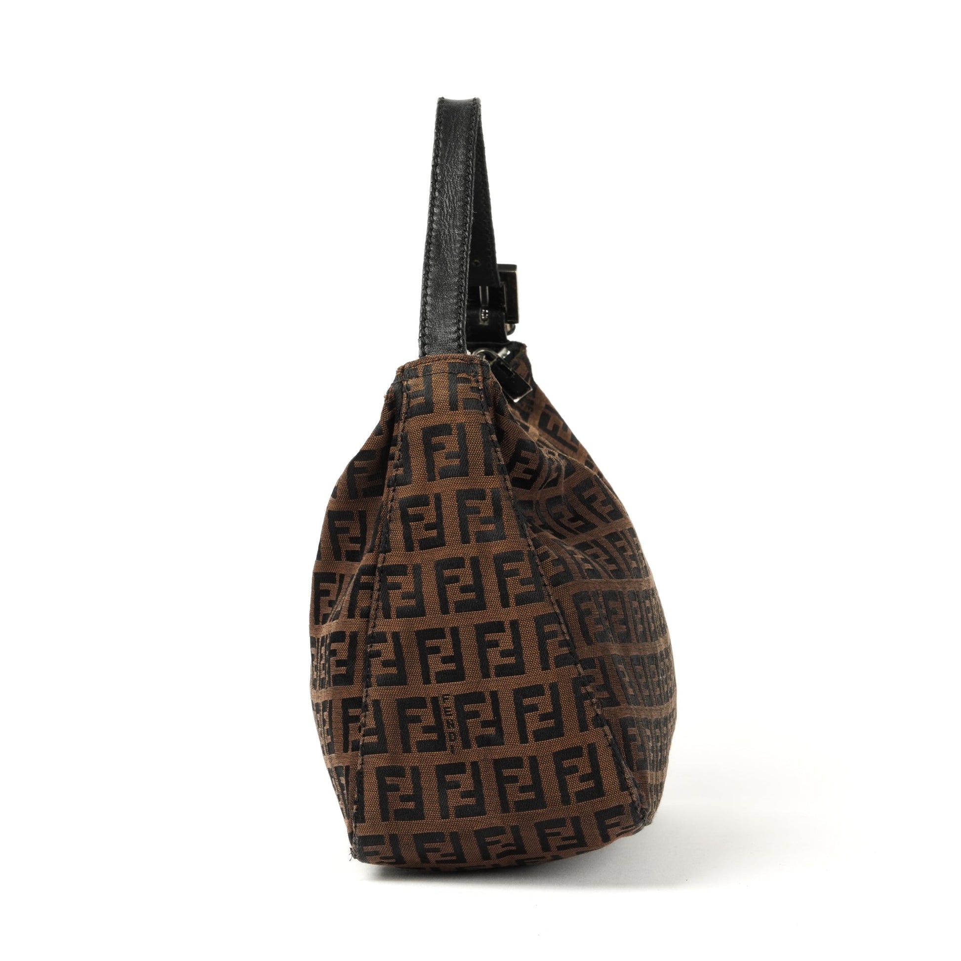Fendi Zucchino Mini Handbag - Brown FF Monogram Canvas - St. Luxe