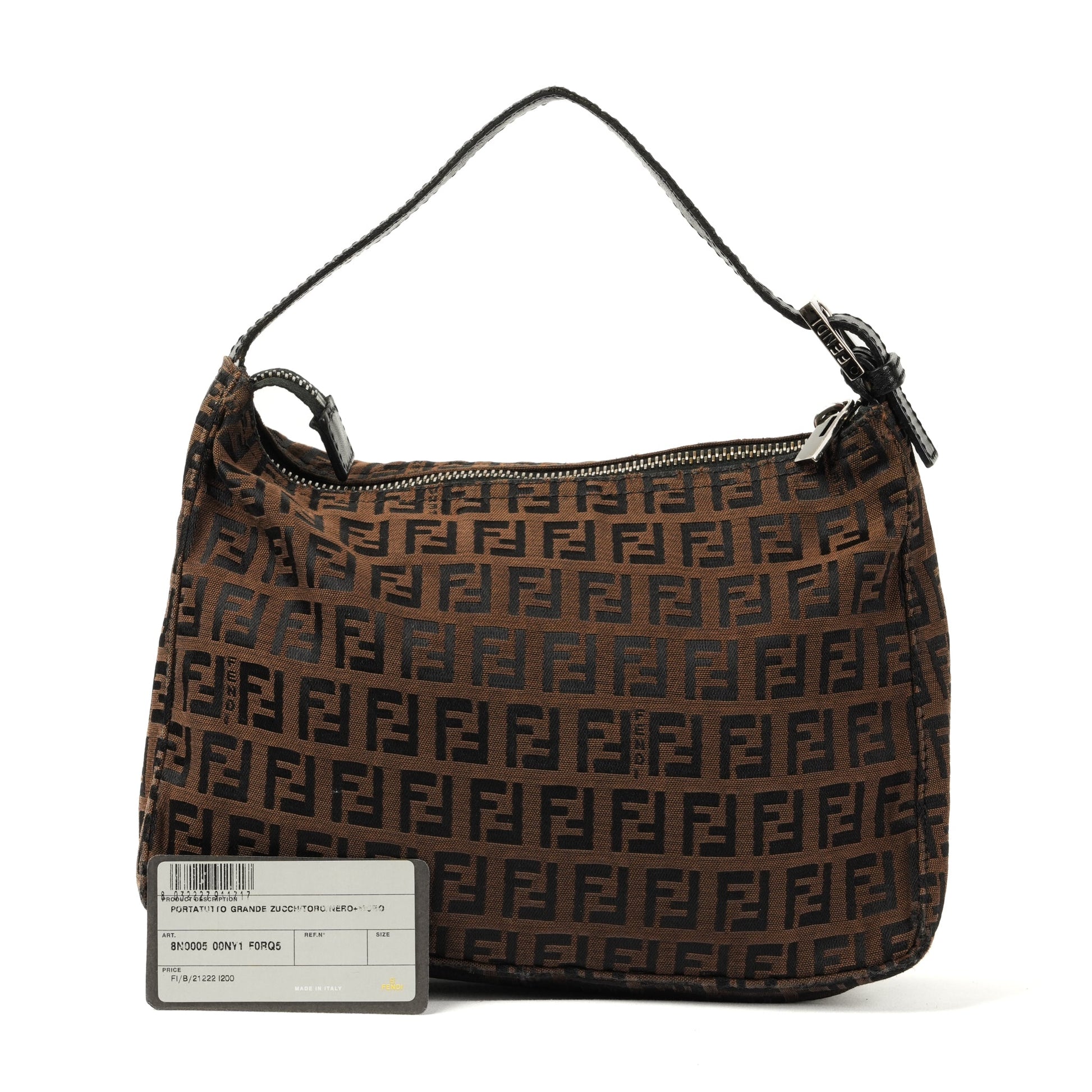 Fendi Zucchino Mini Handbag - Brown FF Monogram Canvas - St. Luxe