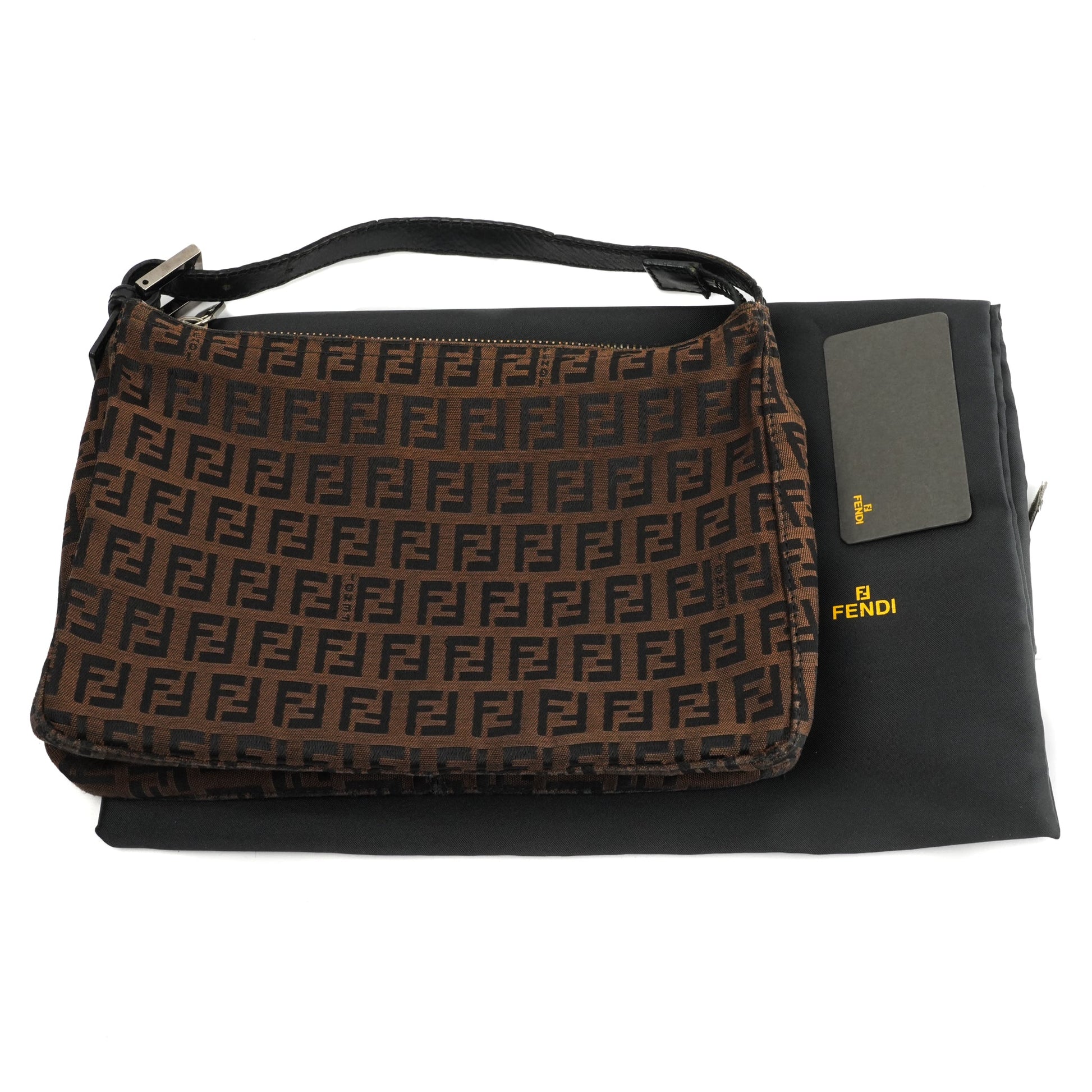 Fendi Zucchino Mini Handbag - Brown FF Monogram Canvas - St. Luxe