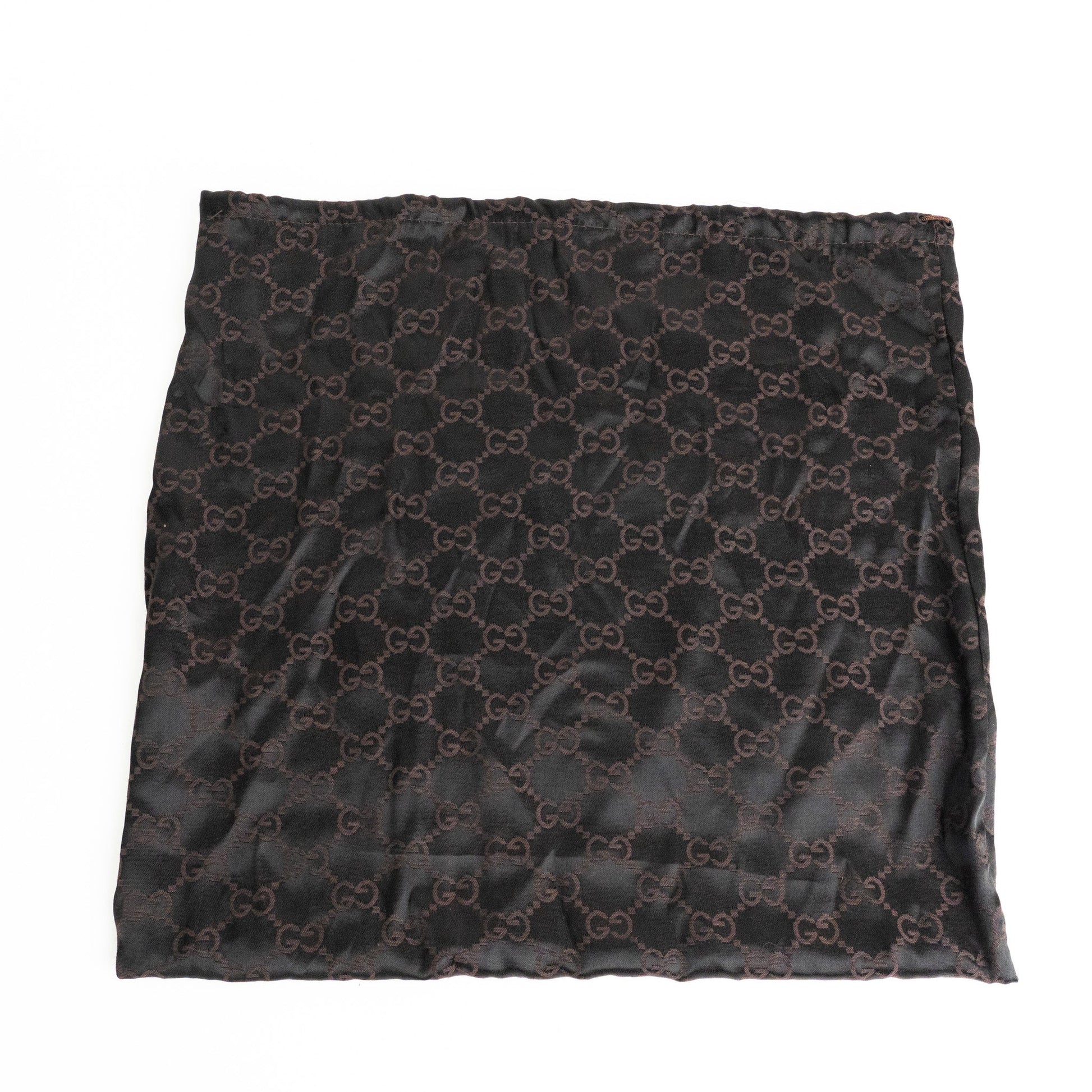 Gucci 97 suede GG Monogram Drawstring Tote Bag - St. Luxe