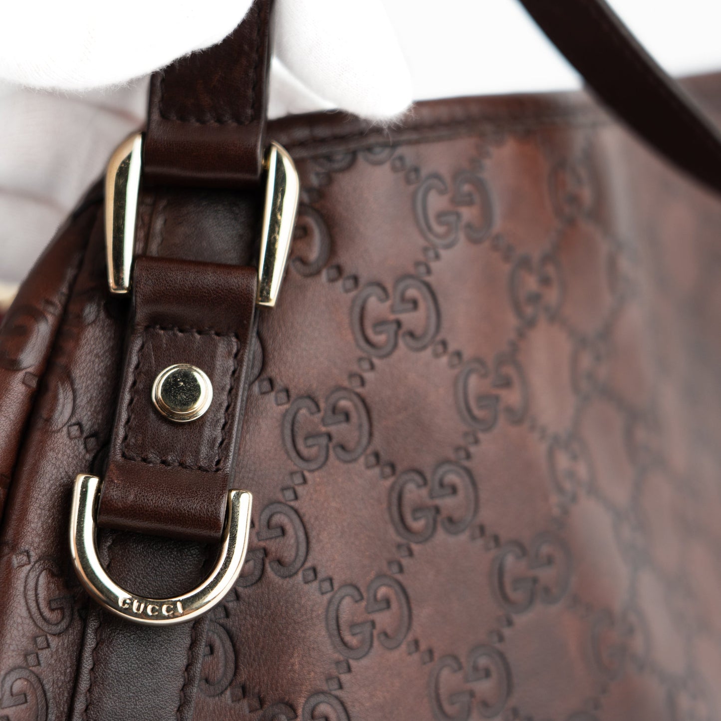 Gucci Abbey Guccissima Leather Bag - St. Luxe