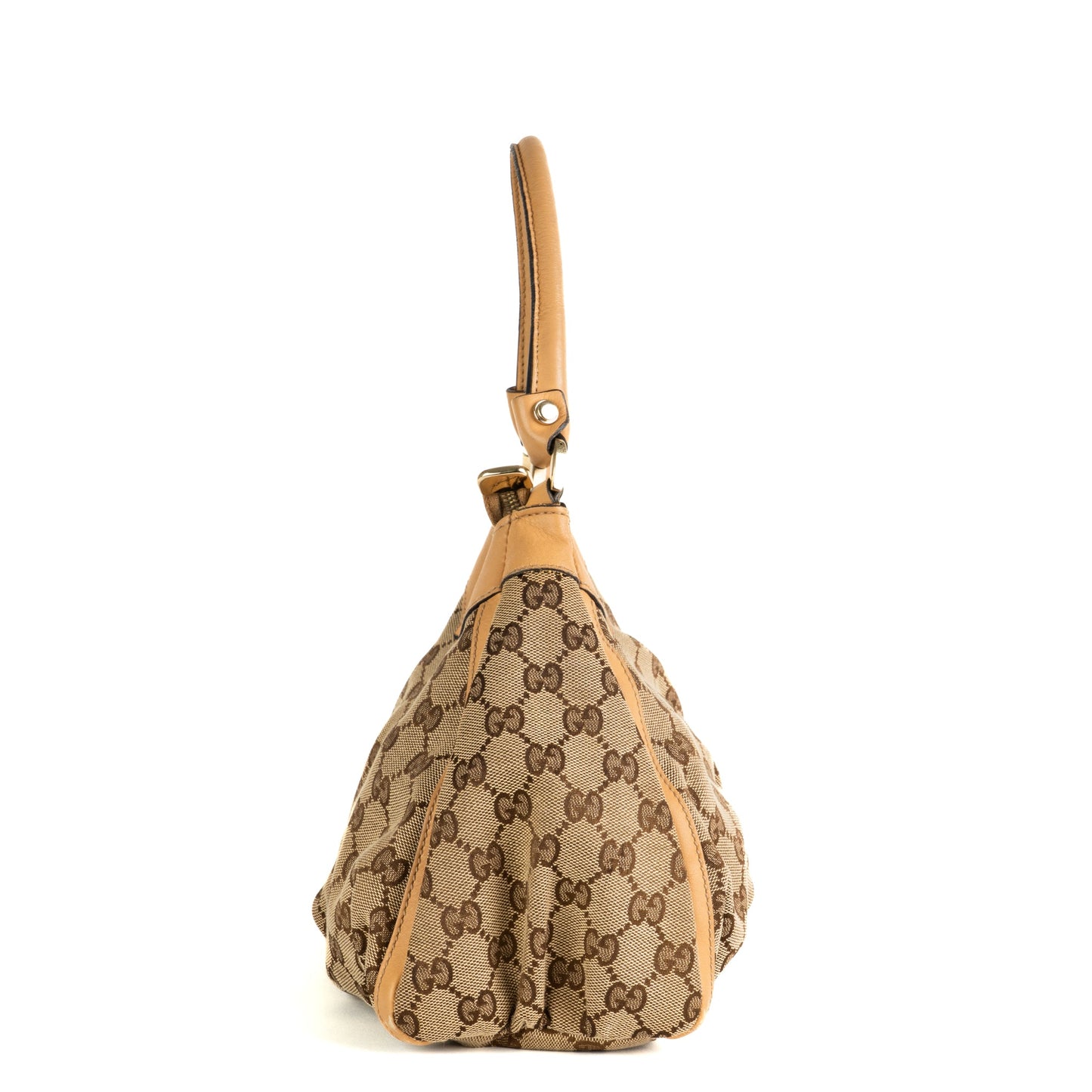 Gucci Beige GG Canvas and Leather Abbey D-Ring Shoulder Bag - St. Luxe