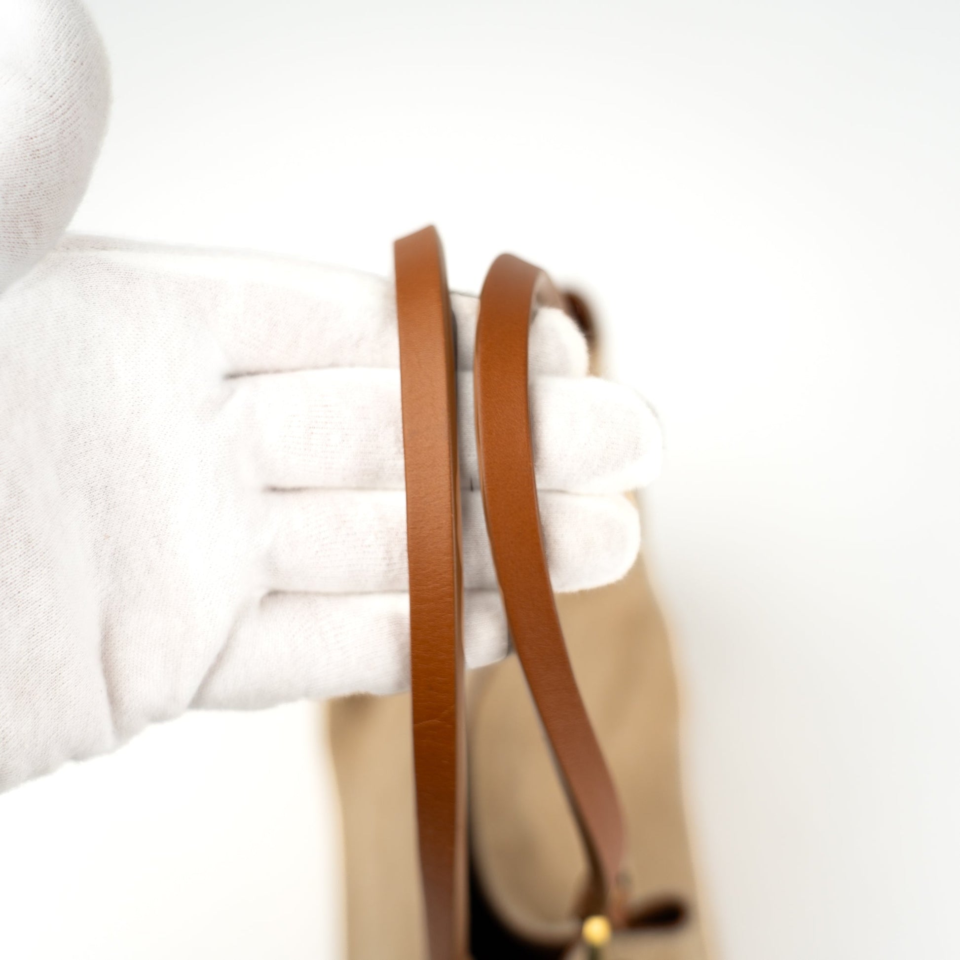 Gucci Beige Suede and Tan Leather Tote Bag - St. Luxe