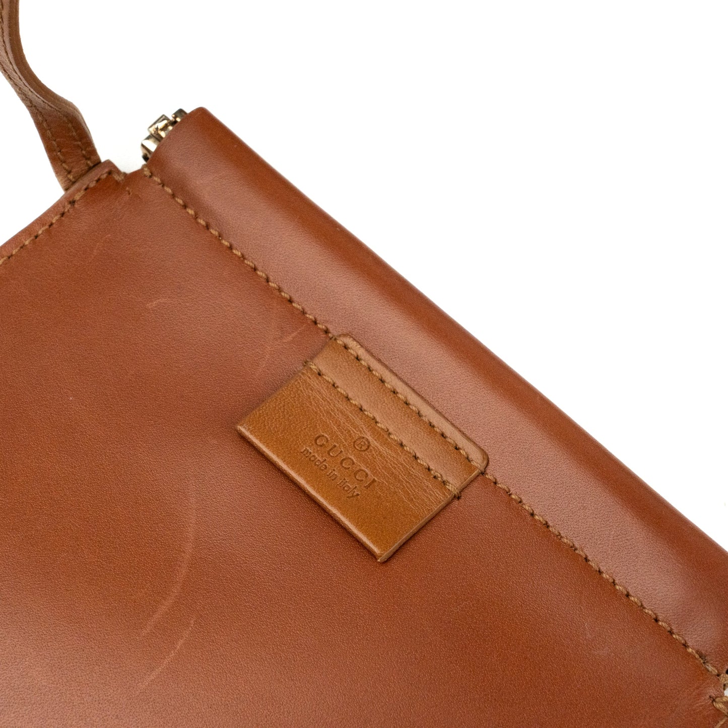 Gucci Beige Suede and Tan Leather Tote Bag - St. Luxe