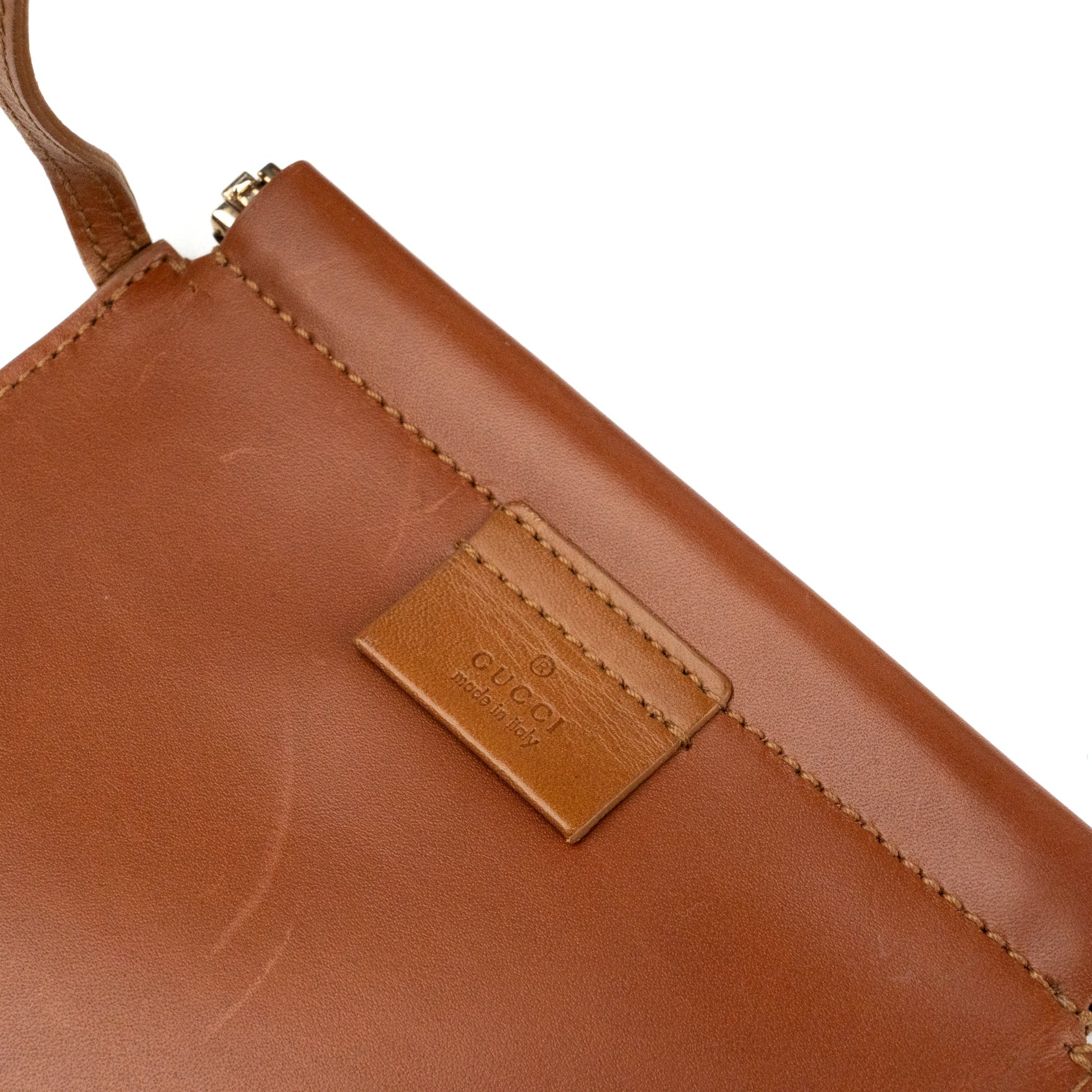 Gucci Beige Suede and Tan Leather Tote Bag - St. Luxe