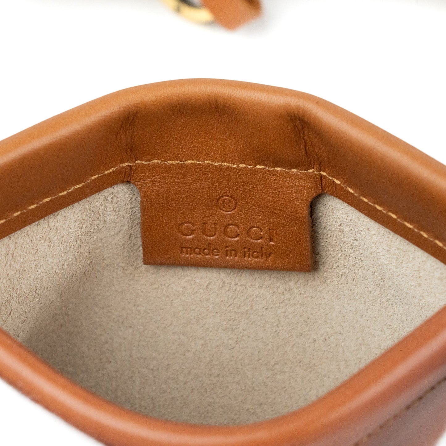 Gucci Beige Suede and Tan Leather Tote Bag - St. Luxe