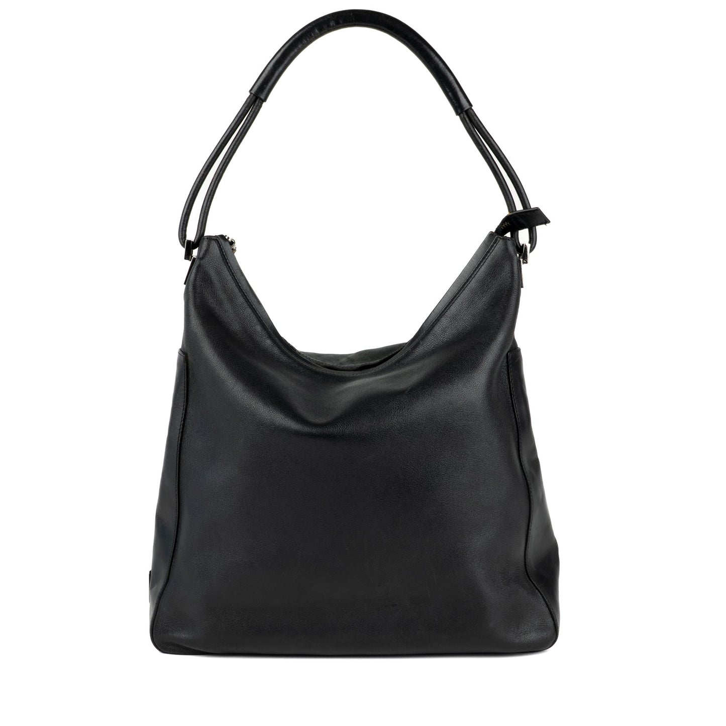 Gucci Black Leather Punch Tote Bag - St. Luxe