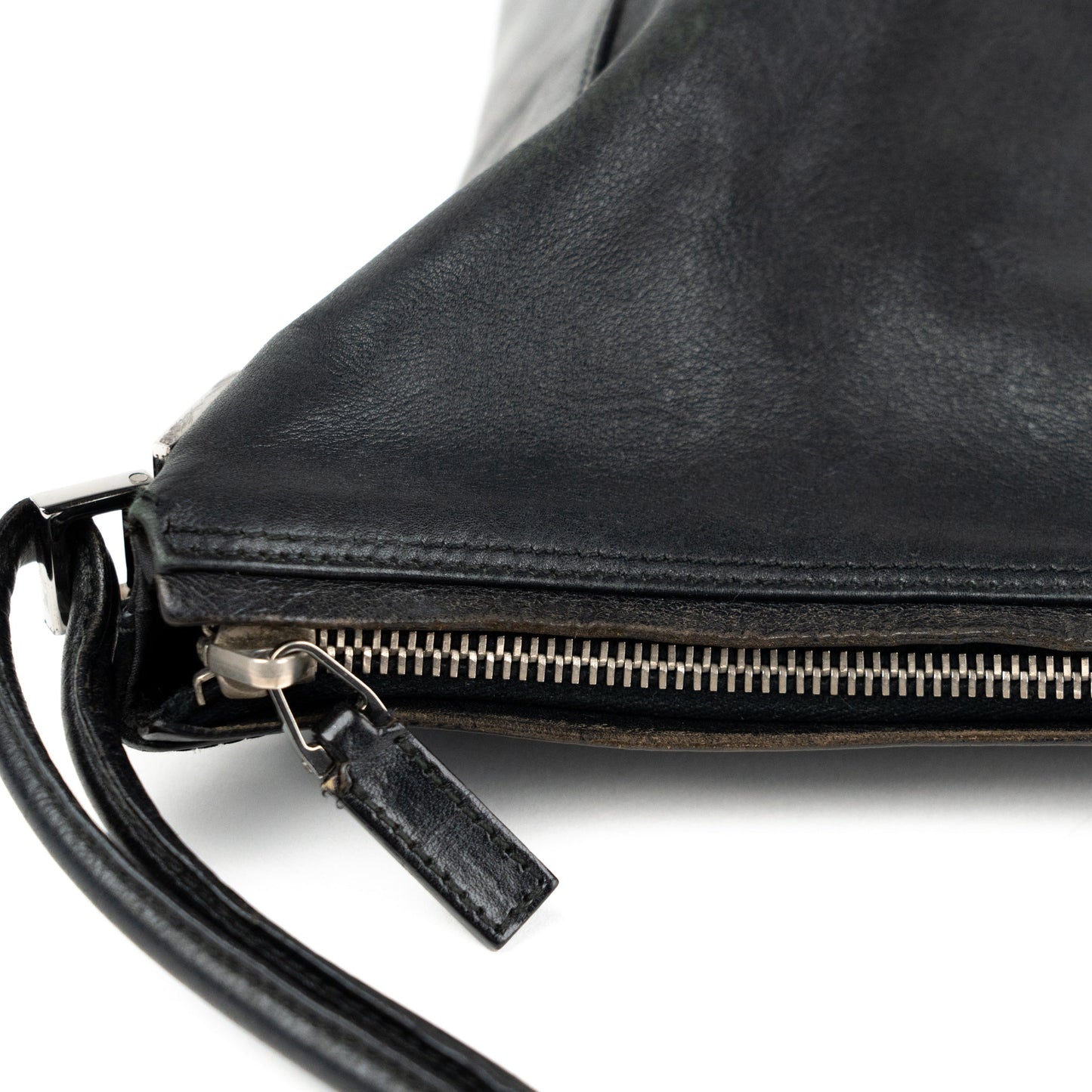 Gucci Black Leather Punch Tote Bag - St. Luxe