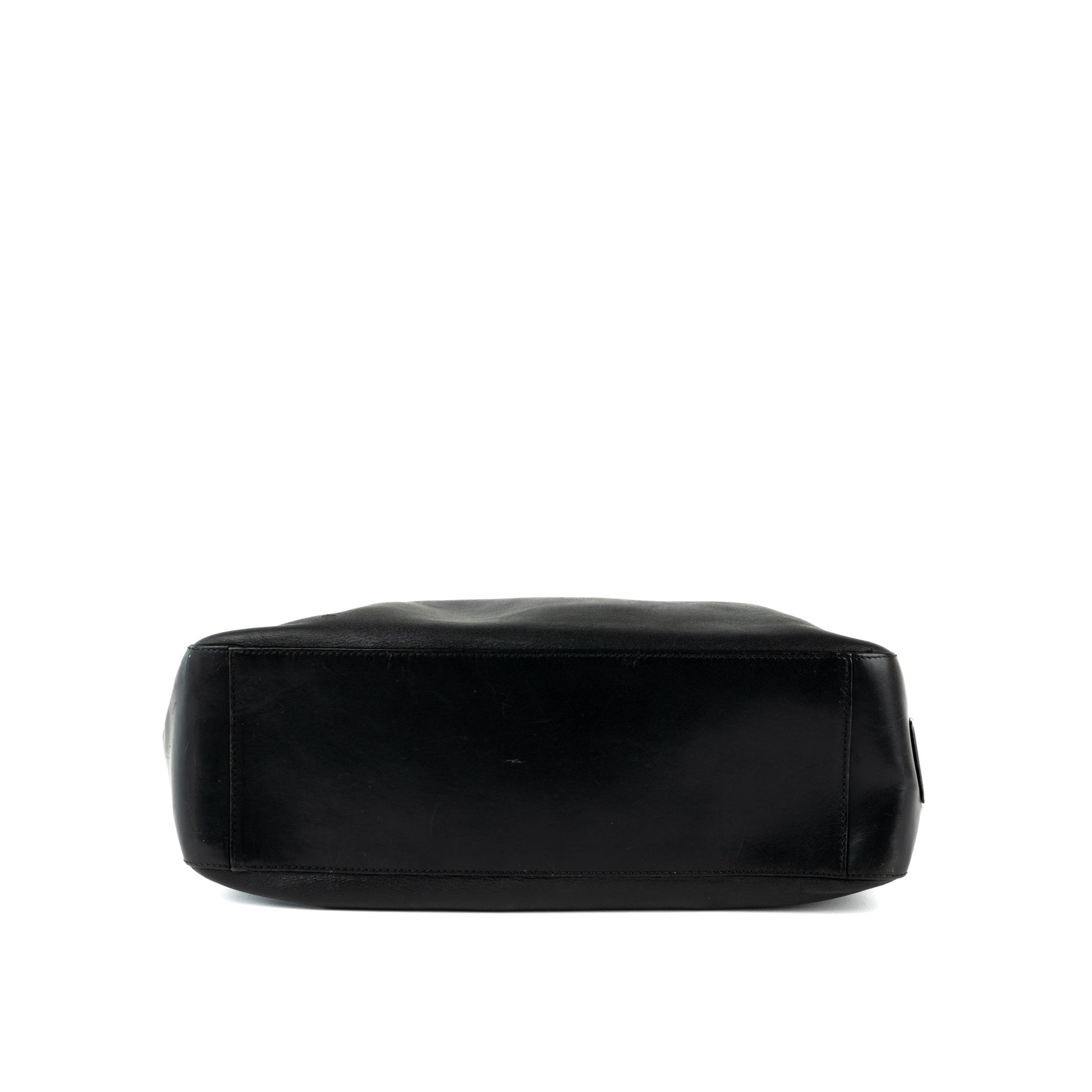 Gucci Black Leather Punch Tote Bag - St. Luxe