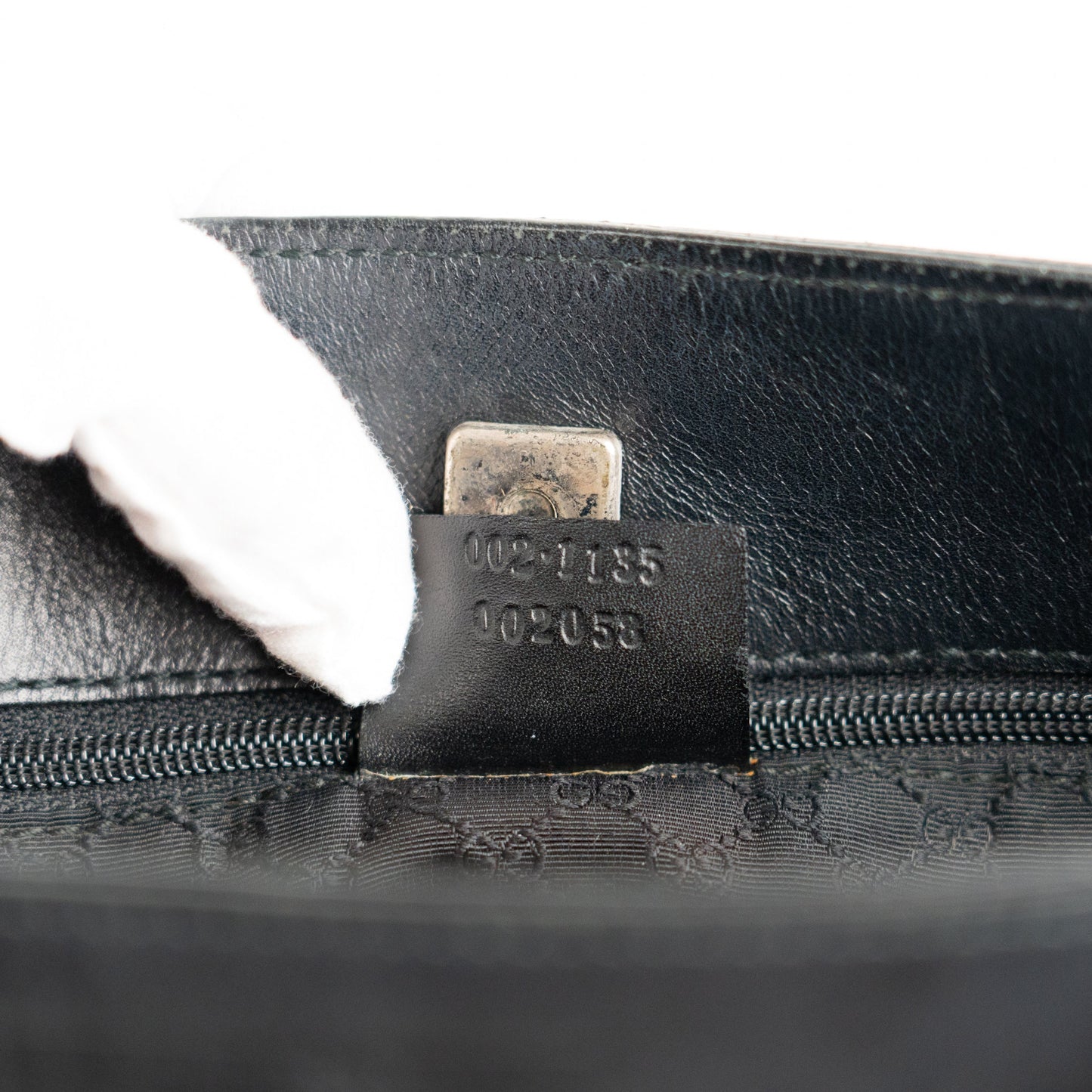 Gucci Black Leather Web Shoulder Tote Bag - St. Luxe