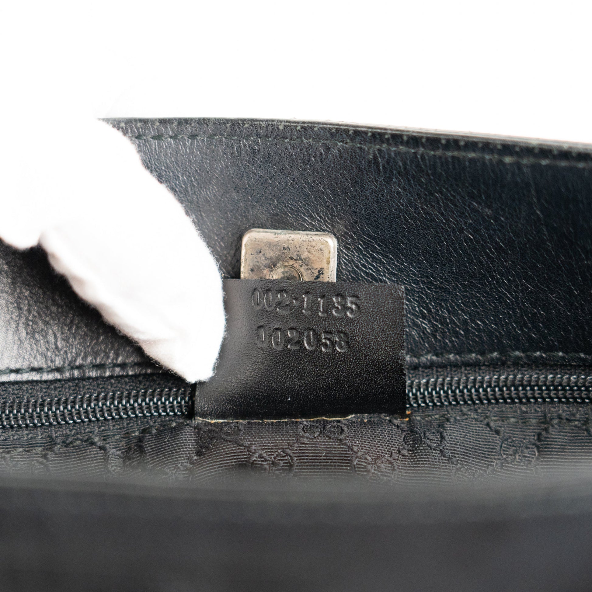Gucci Black Leather Web Shoulder Tote Bag - St. Luxe