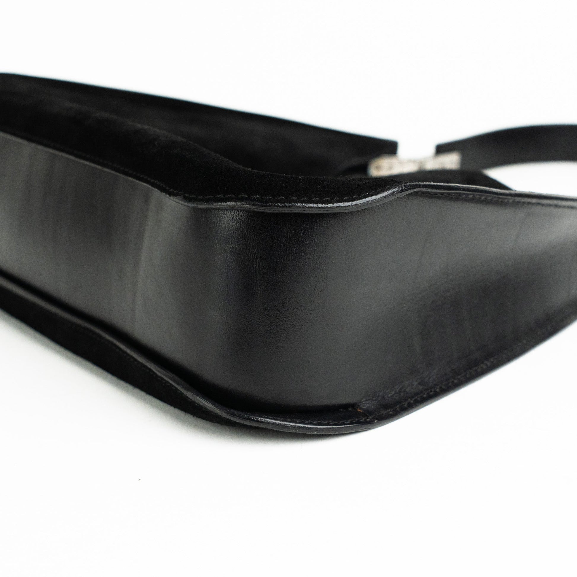 Gucci Black Suede Shoulder Bag - St. Luxe