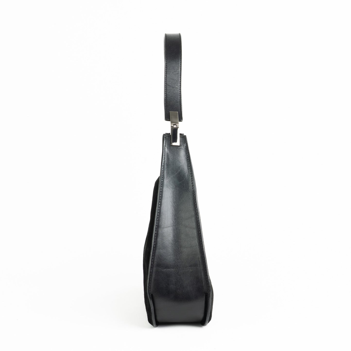 Gucci Black Suede Shoulder Bag - St. Luxe