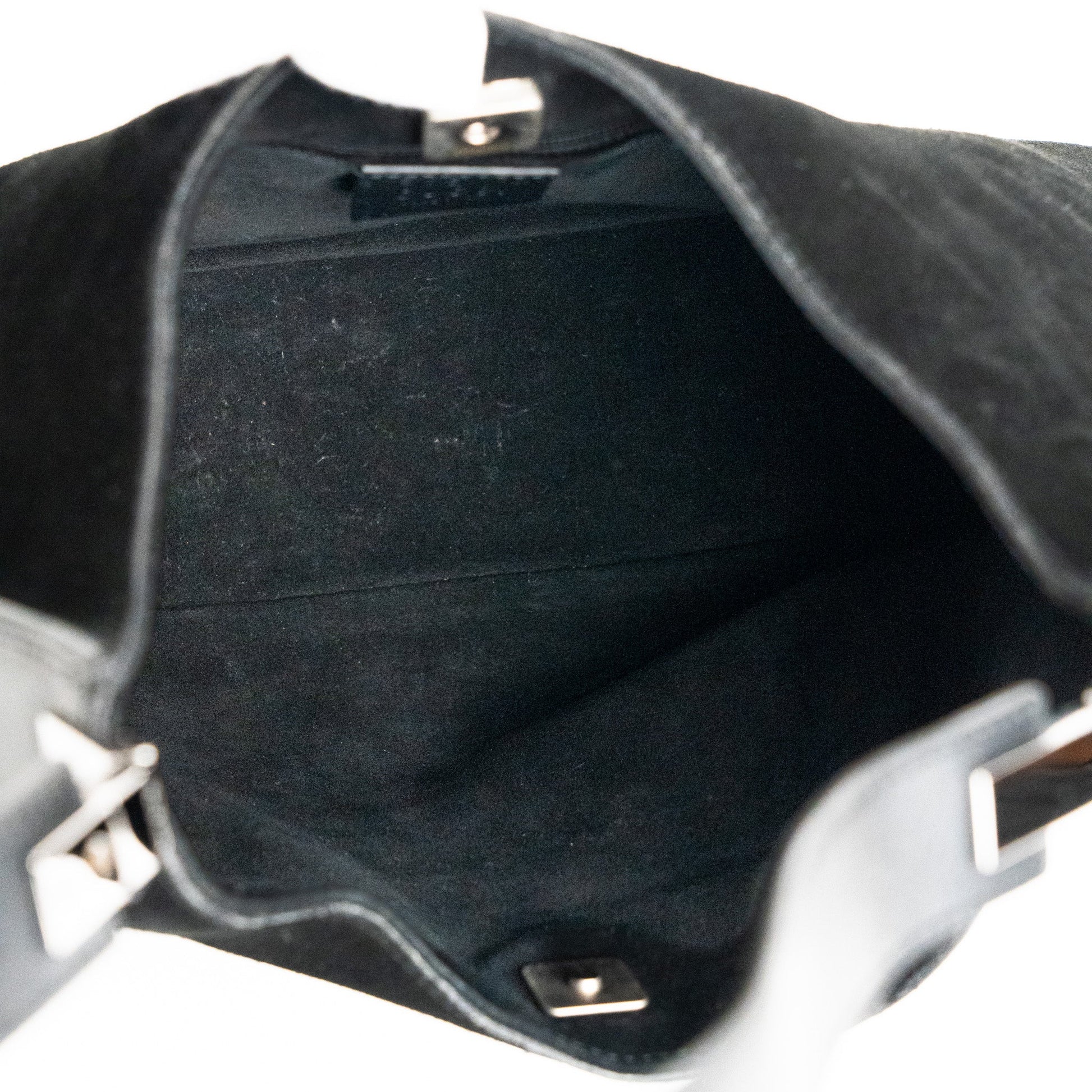 Gucci Black Suede Shoulder Bag - St. Luxe